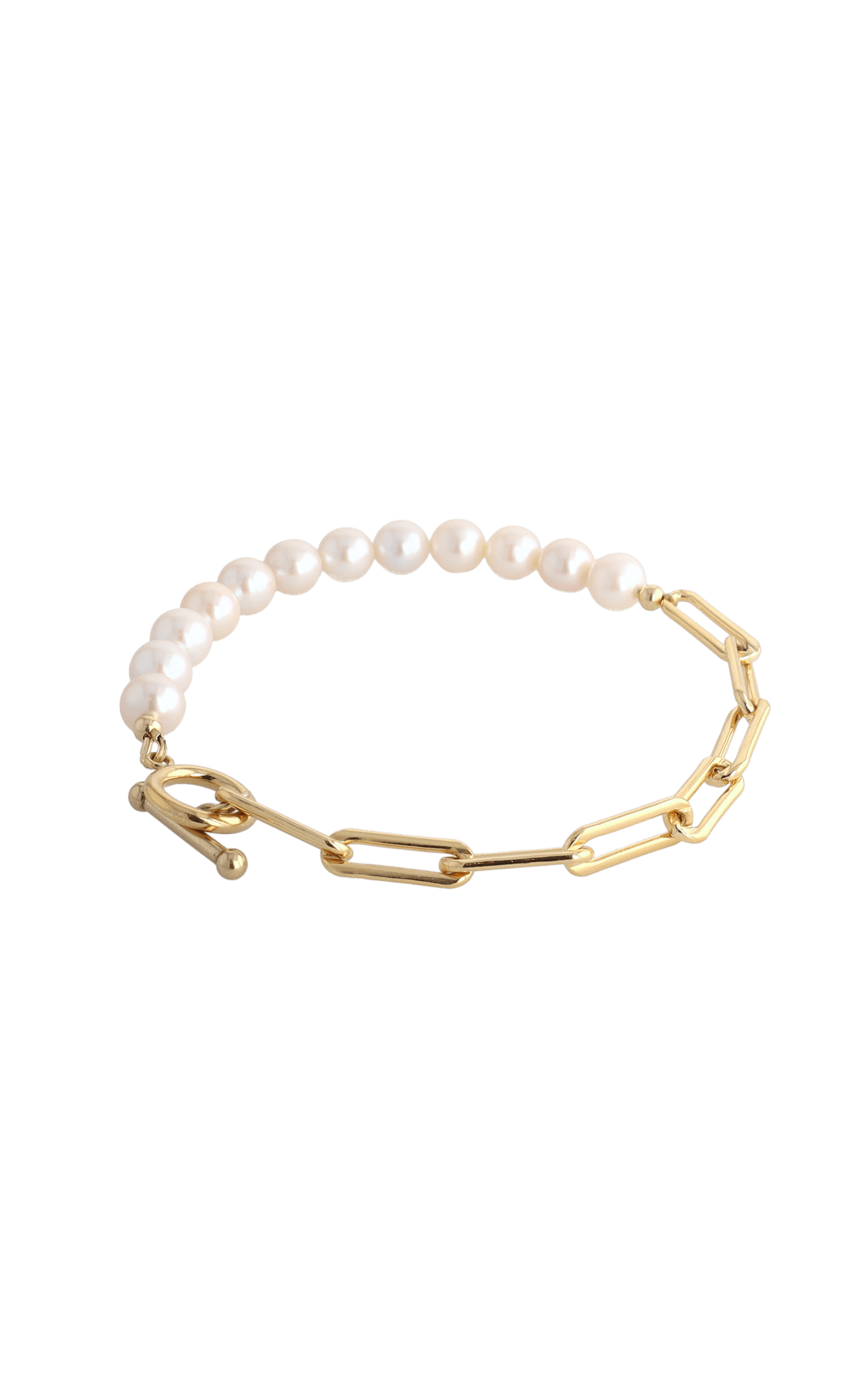 Goddess of Beauty Gold Vermeil Bracelet with Fresh Water Pearl - Eat.Read.Love.