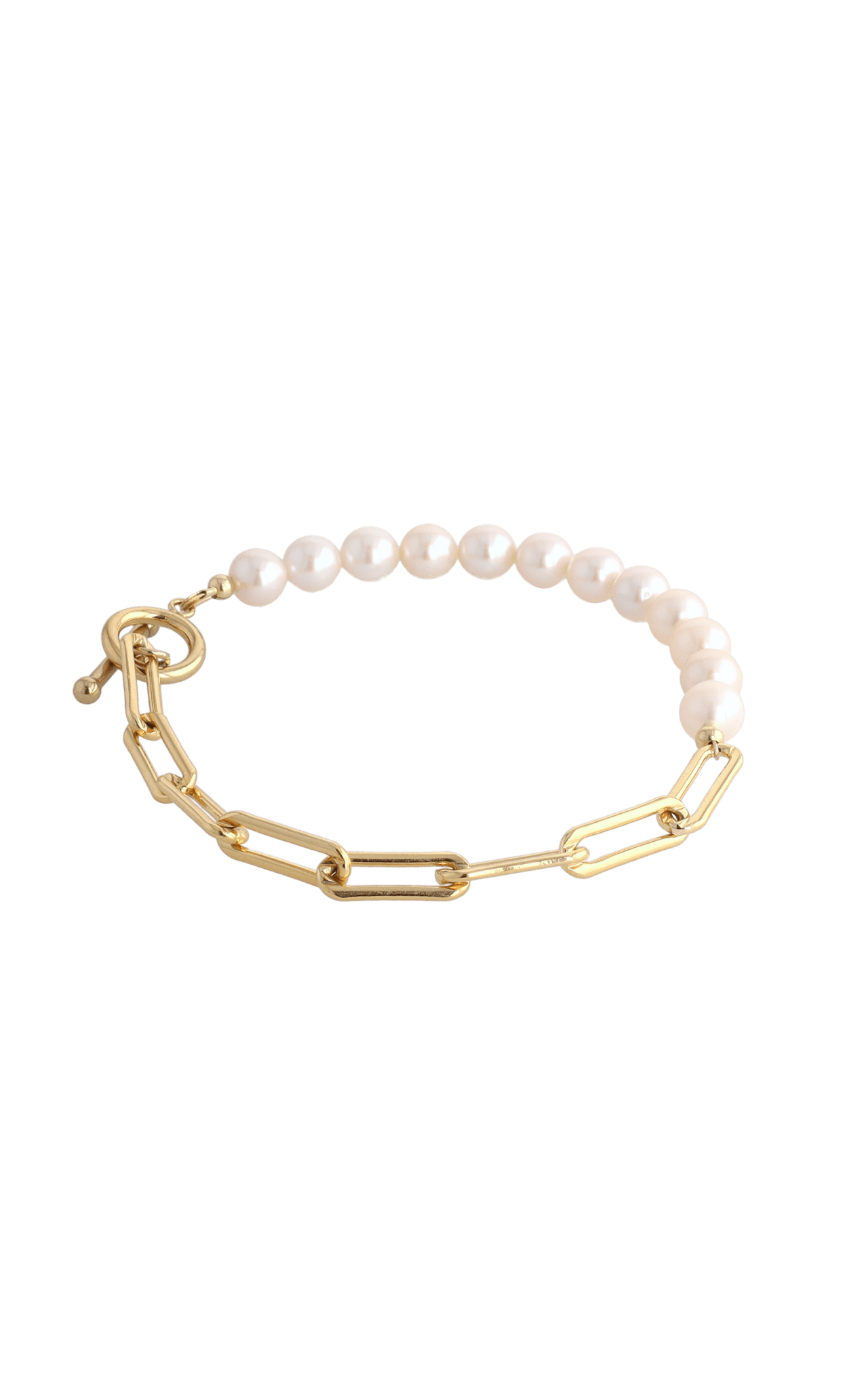 Goddess of Beauty Gold Vermeil Bracelet with Fresh Water Pearl - Eat.Read.Love.