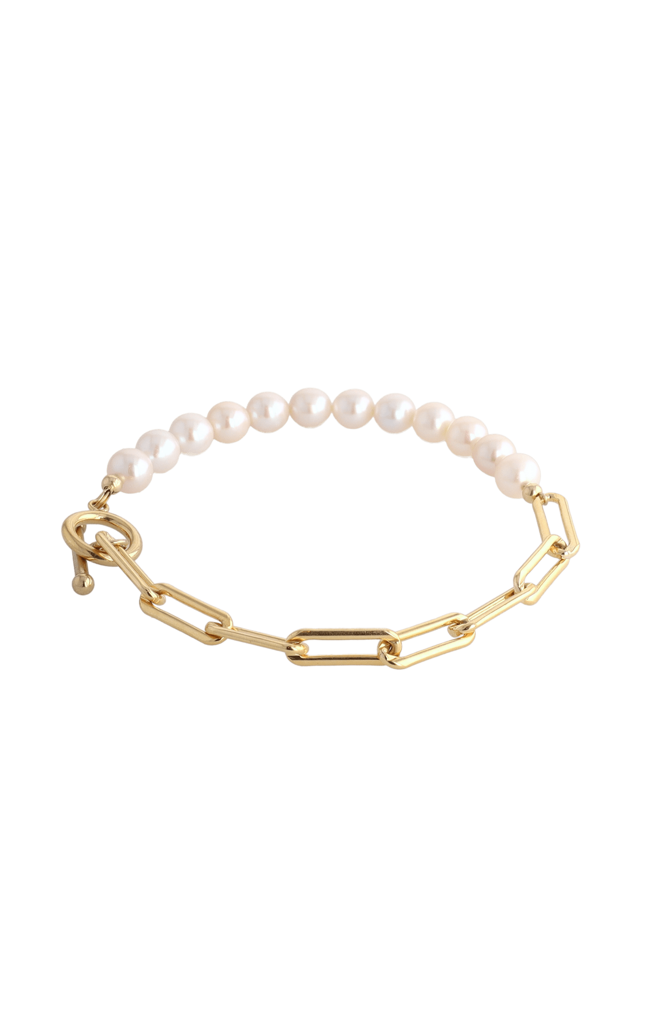 Goddess of Beauty Gold Vermeil Bracelet with Fresh Water Pearl - Eat.Read.Love.