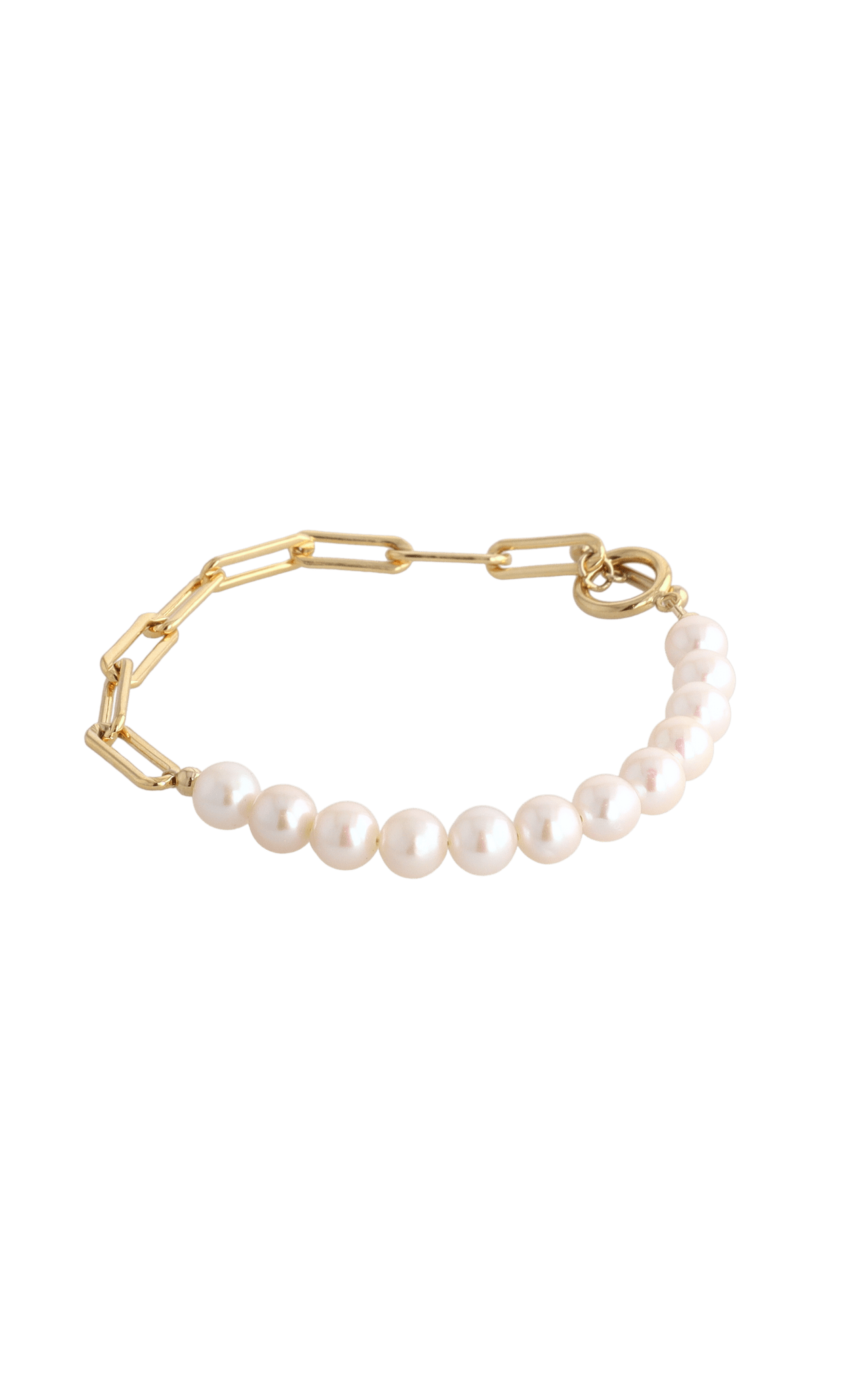 Goddess of Beauty Gold Vermeil Bracelet with Fresh Water Pearl - Eat.Read.Love.