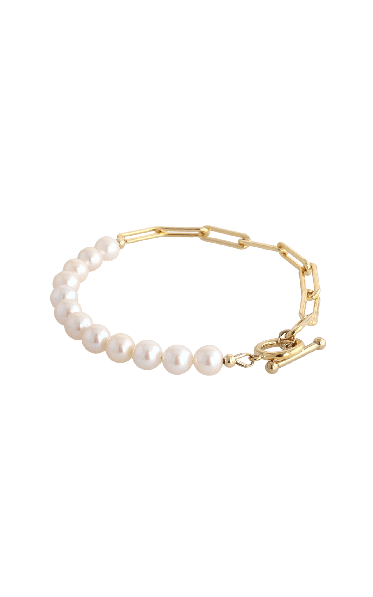 Goddess of Beauty Gold Vermeil Bracelet with Fresh Water Pearl - Eat.Read.Love.
