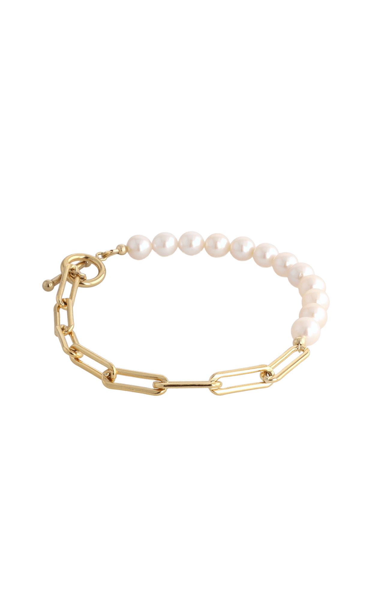Goddess of Beauty Gold Vermeil Bracelet with Fresh Water Pearl - Eat.Read.Love.