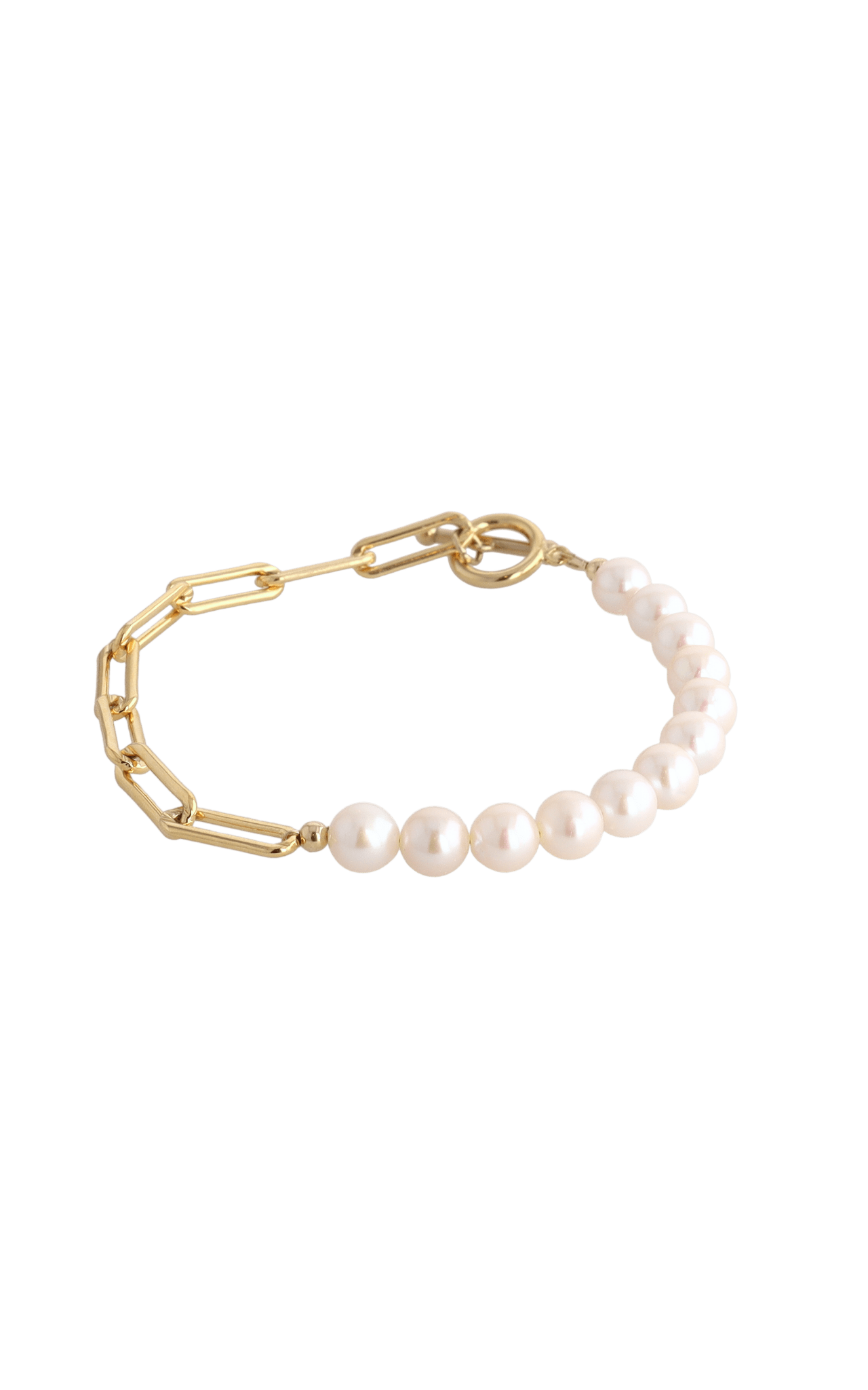 Goddess of Beauty Gold Vermeil Bracelet with Fresh Water Pearl - Eat.Read.Love.