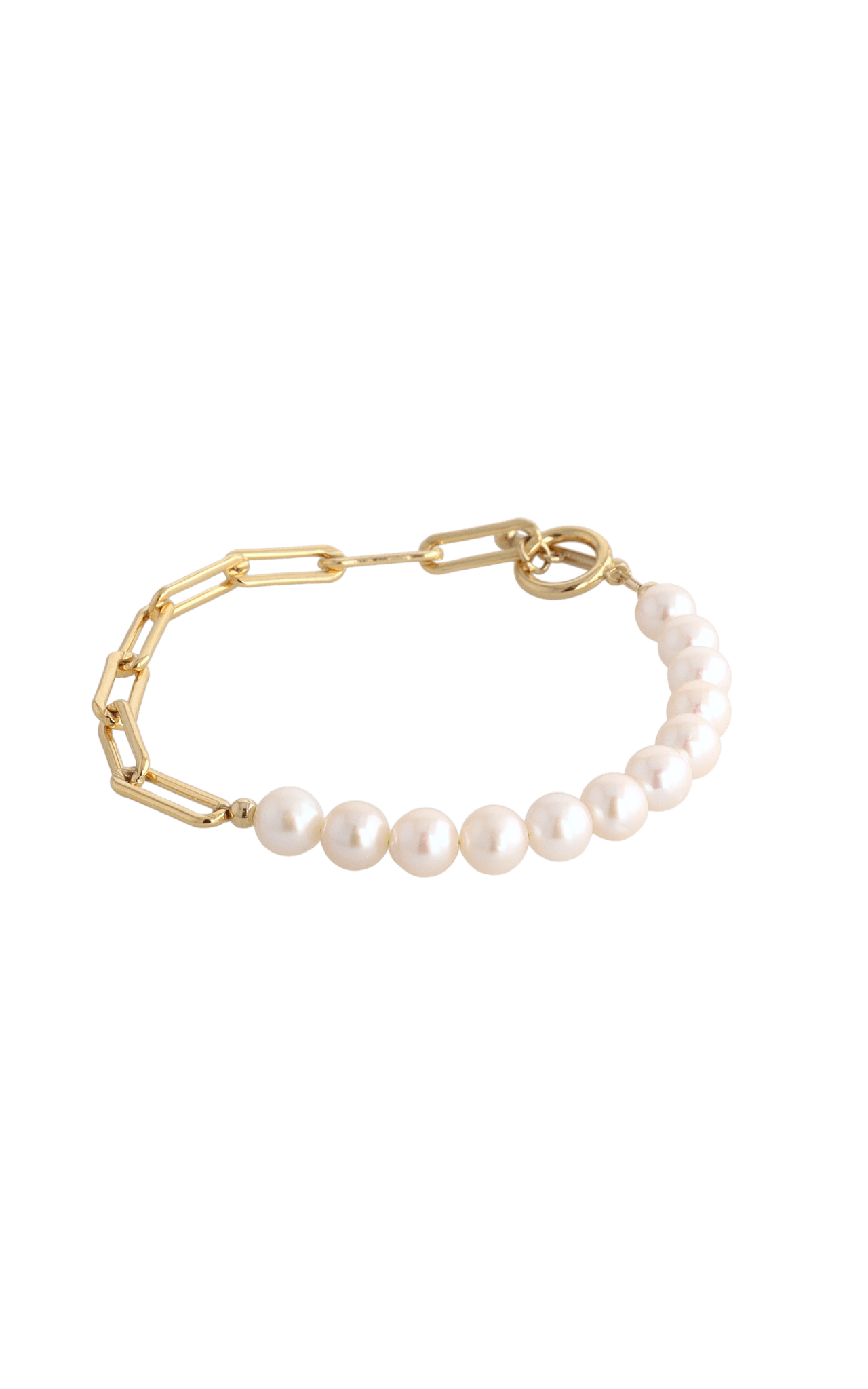 Goddess of Beauty Gold Vermeil Bracelet with Fresh Water Pearl - Eat.Read.Love.