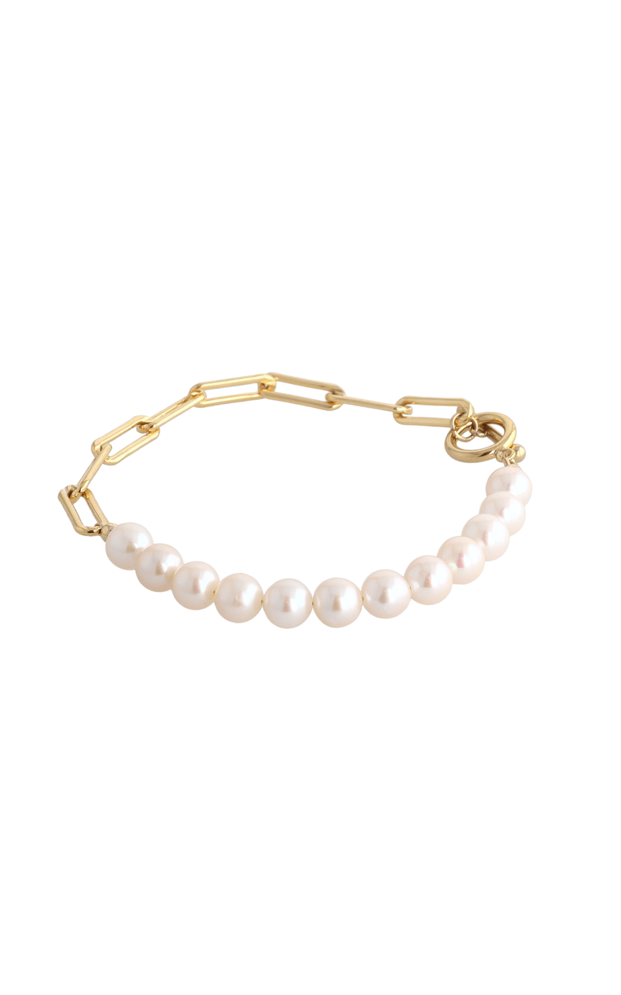 Goddess of Beauty Gold Vermeil Bracelet with Fresh Water Pearl - Eat.Read.Love.