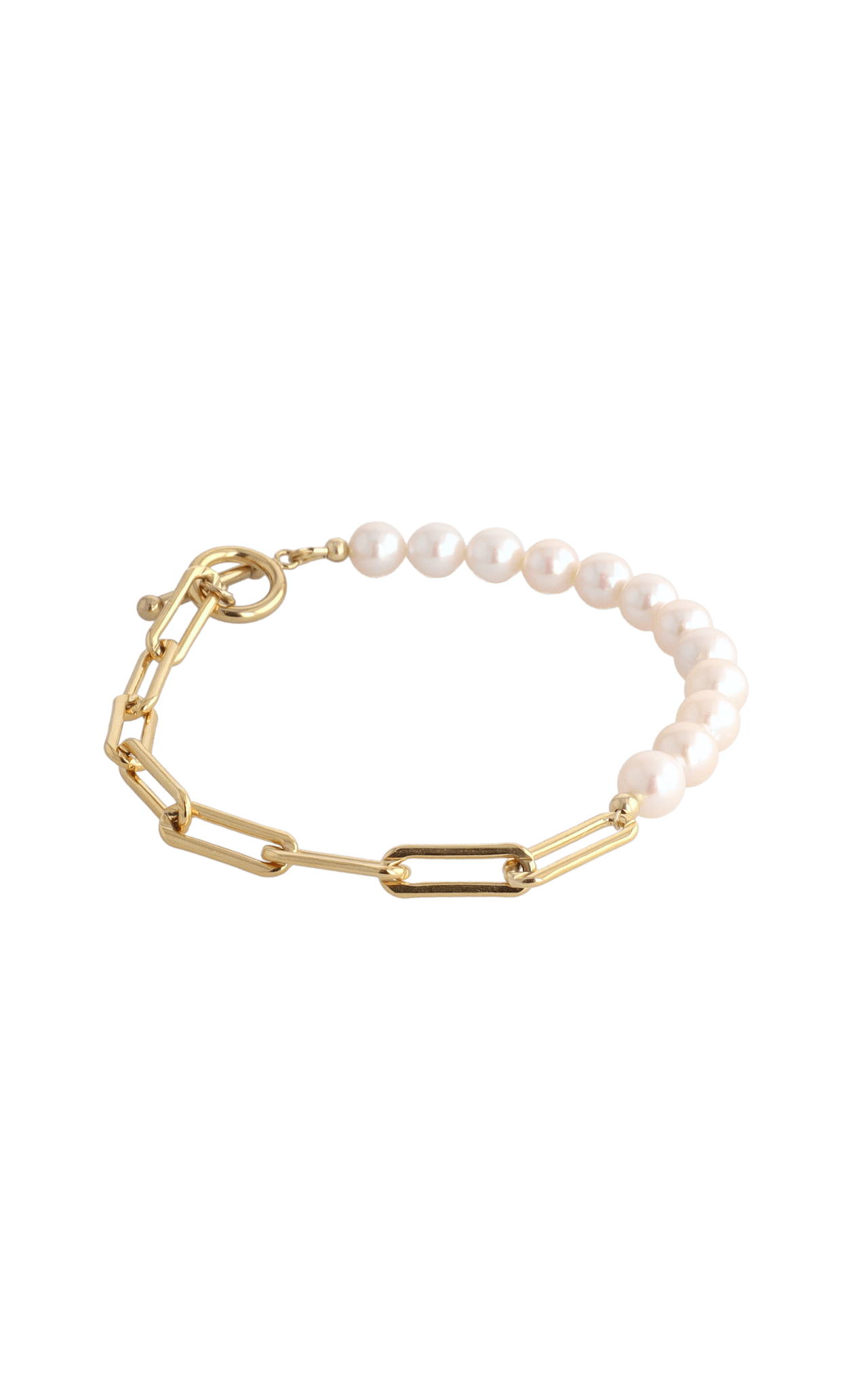 Goddess of Beauty Gold Vermeil Bracelet with Fresh Water Pearl - Eat.Read.Love.
