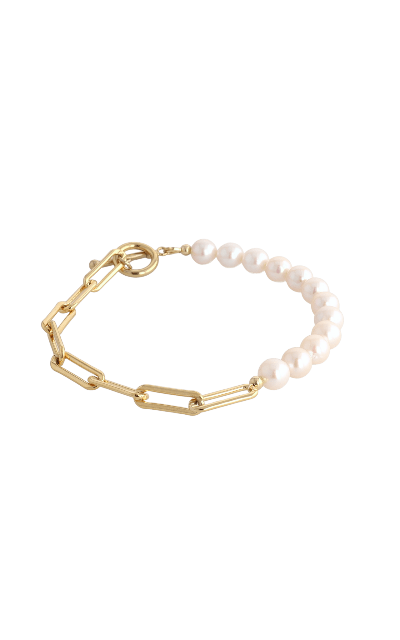 Goddess of Beauty Gold Vermeil Bracelet with Fresh Water Pearl - Eat.Read.Love.