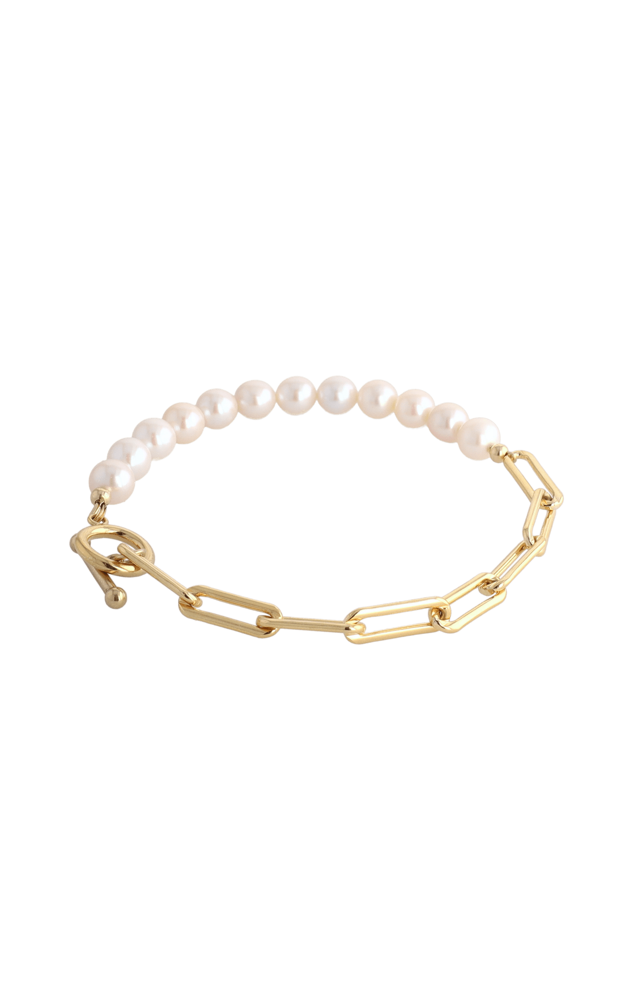 Goddess of Beauty Gold Vermeil Bracelet with Fresh Water Pearl - Eat.Read.Love.