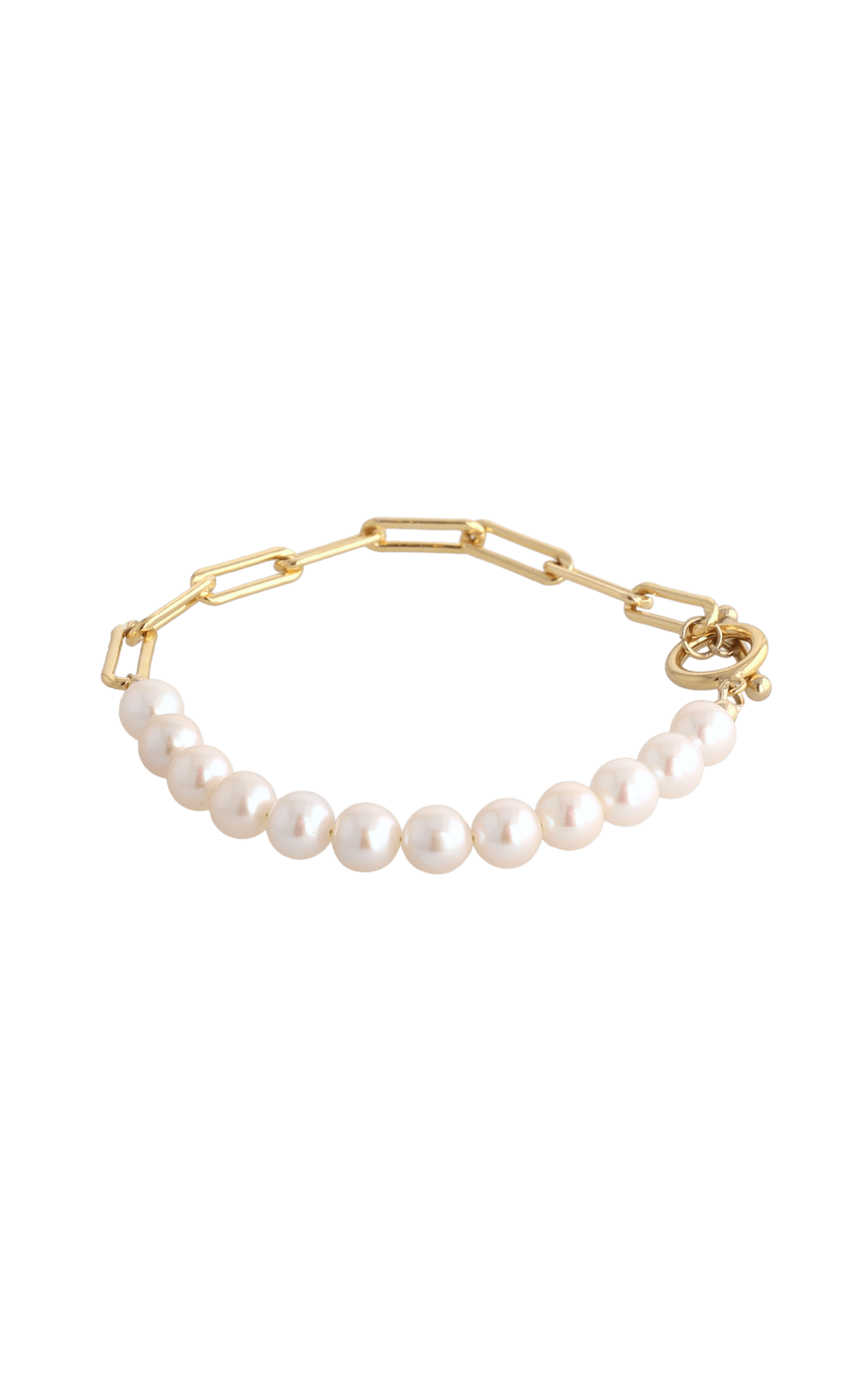 Goddess of Beauty Gold Vermeil Bracelet with Fresh Water Pearl - Eat.Read.Love.