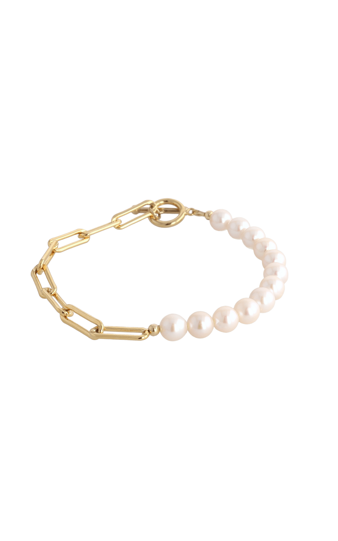 Goddess of Beauty Gold Vermeil Bracelet with Fresh Water Pearl - Eat.Read.Love.
