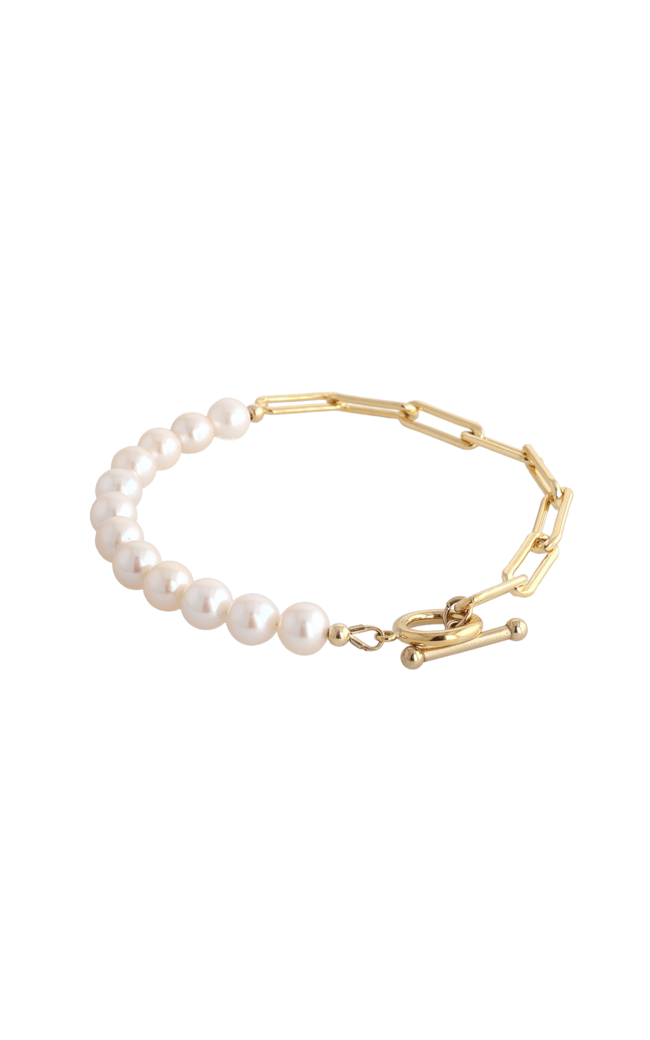 Goddess of Beauty Gold Vermeil Bracelet with Fresh Water Pearl - Eat.Read.Love.