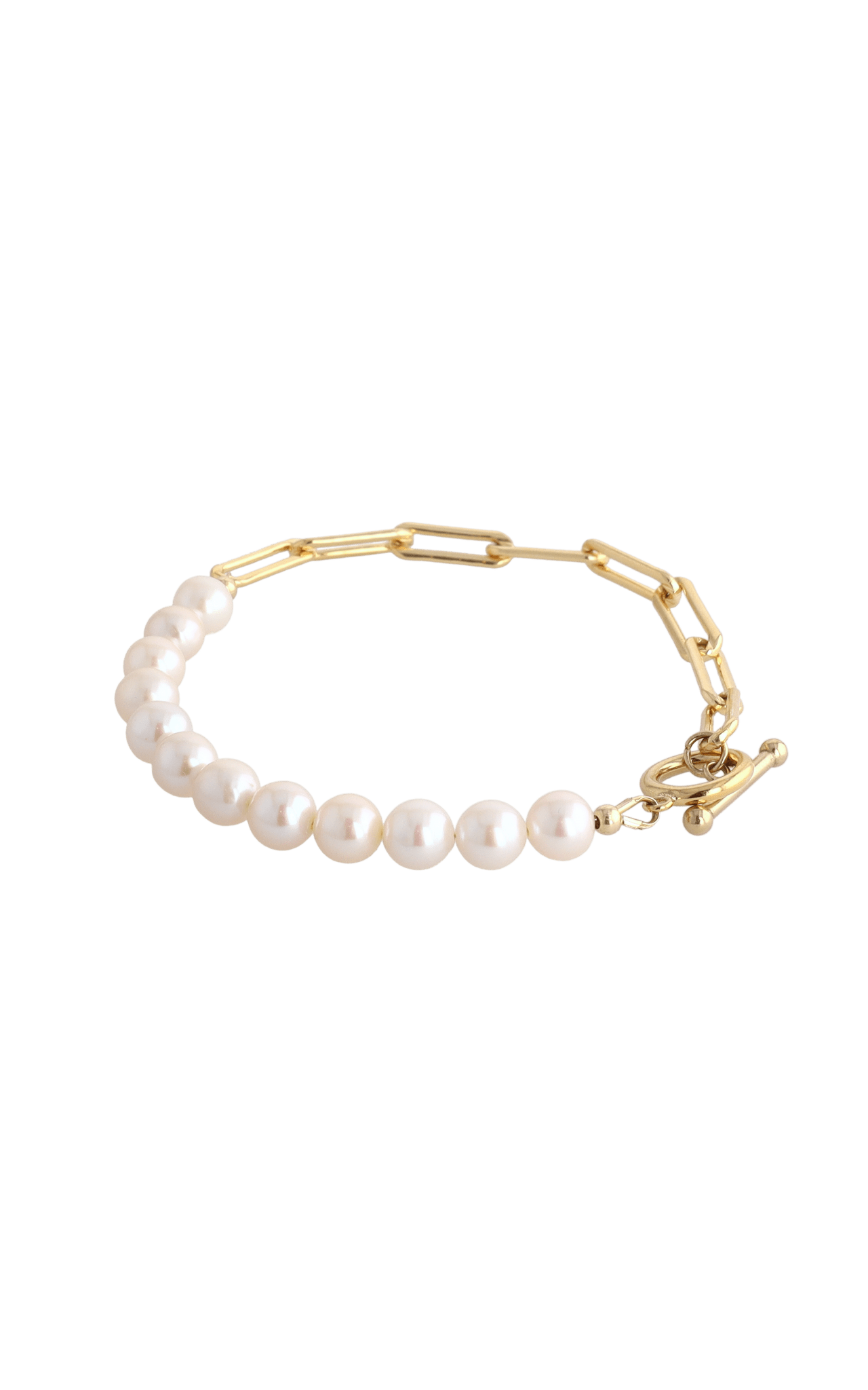 Goddess of Beauty Gold Vermeil Bracelet with Fresh Water Pearl - Eat.Read.Love.