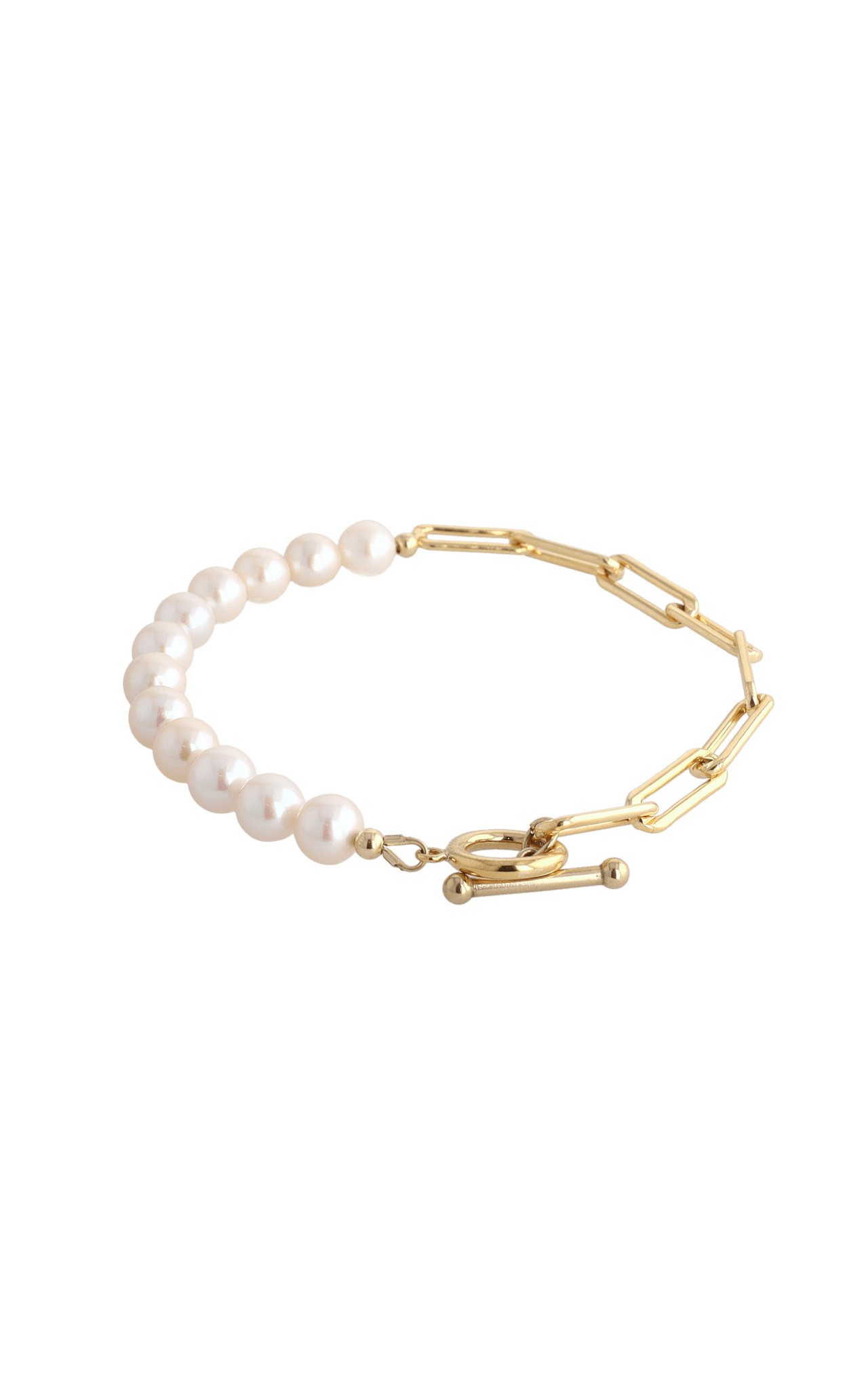 Goddess of Beauty Gold Vermeil Bracelet with Fresh Water Pearl - Eat.Read.Love.