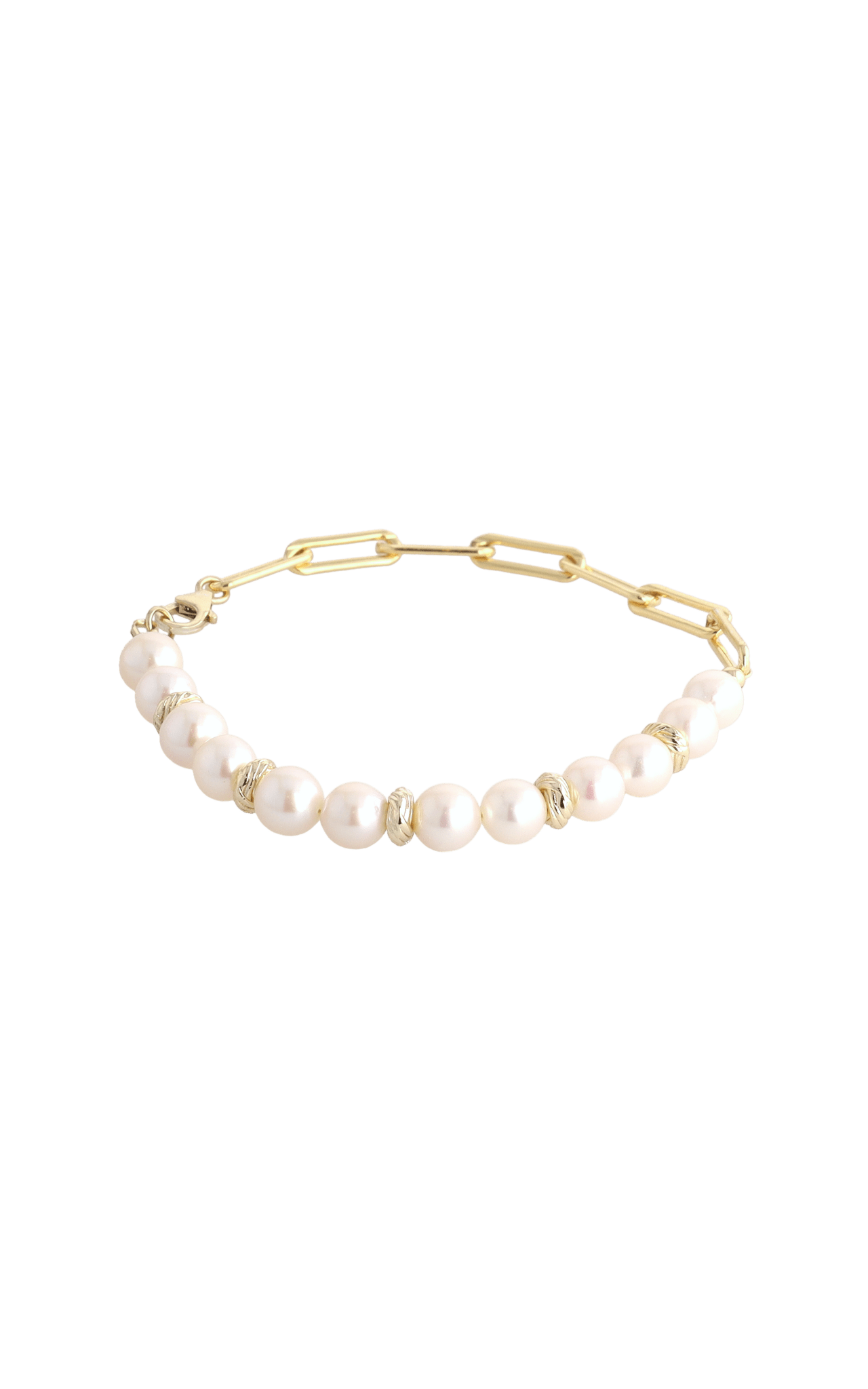 Goddess of Elegance Gold Vermeil Bracelet with Fresh Water Pearl - Eat.Read.Love.