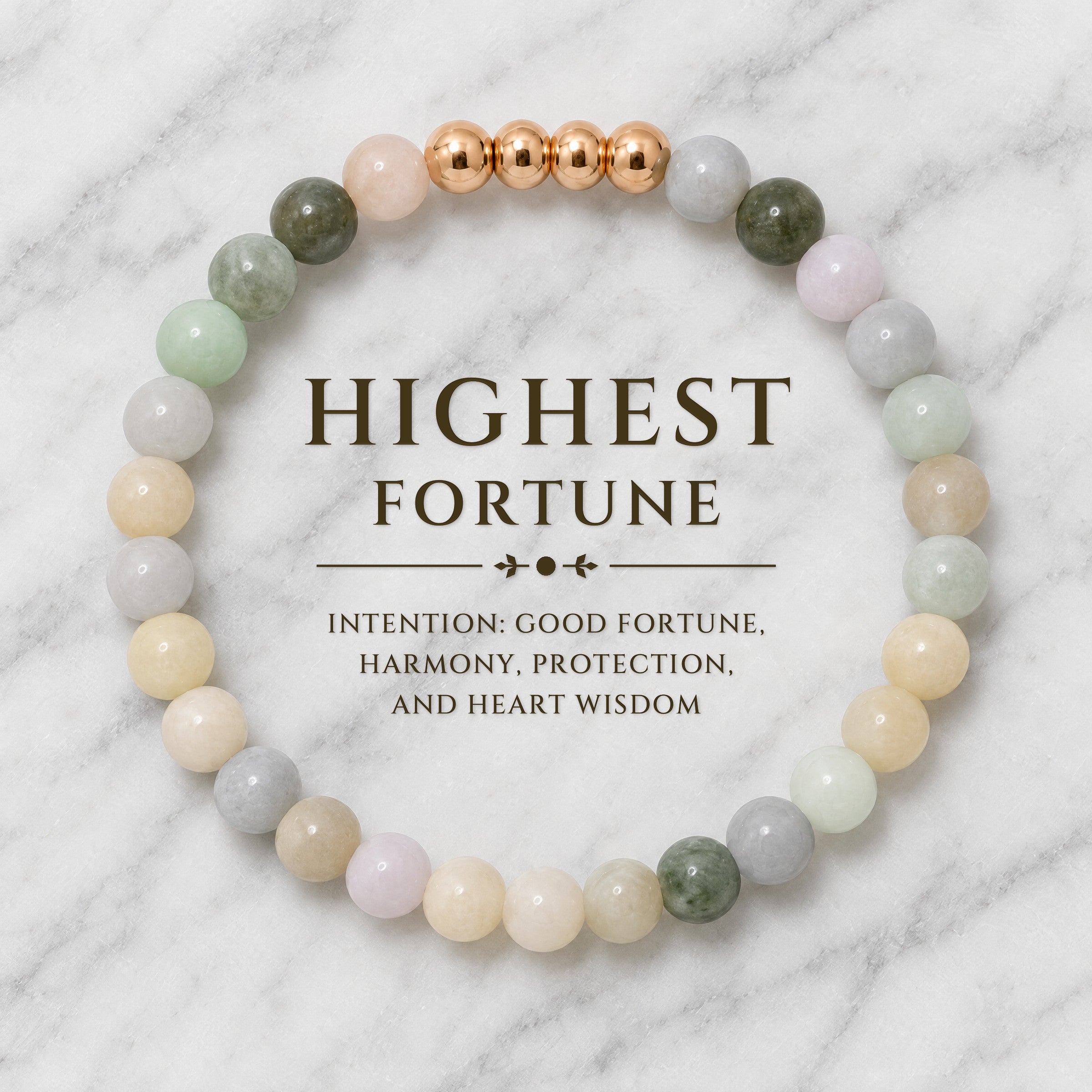 Highest Fortune Bracelet with REAL Gold Beads