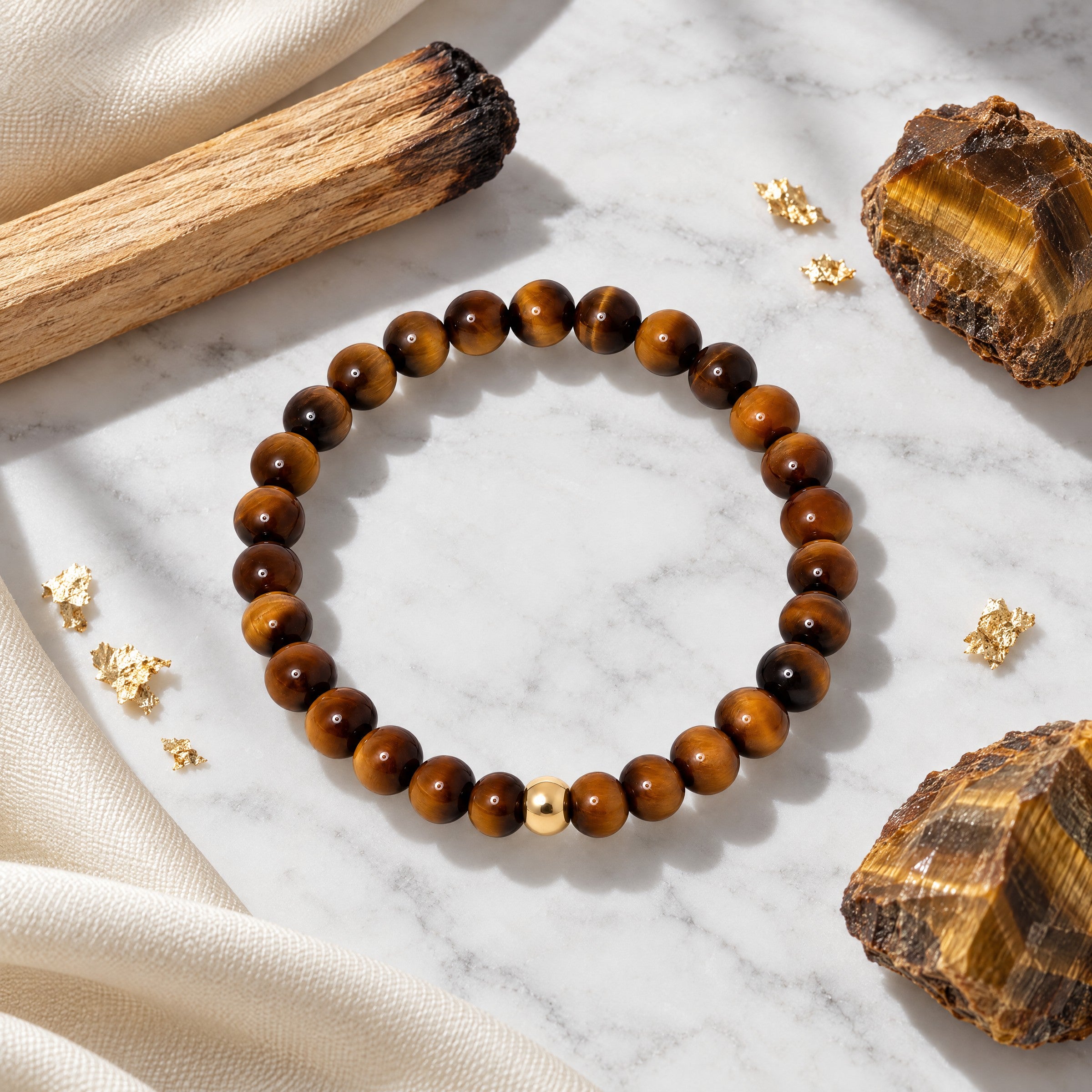 Highest Luck Bracelet with REAL Gold Beads