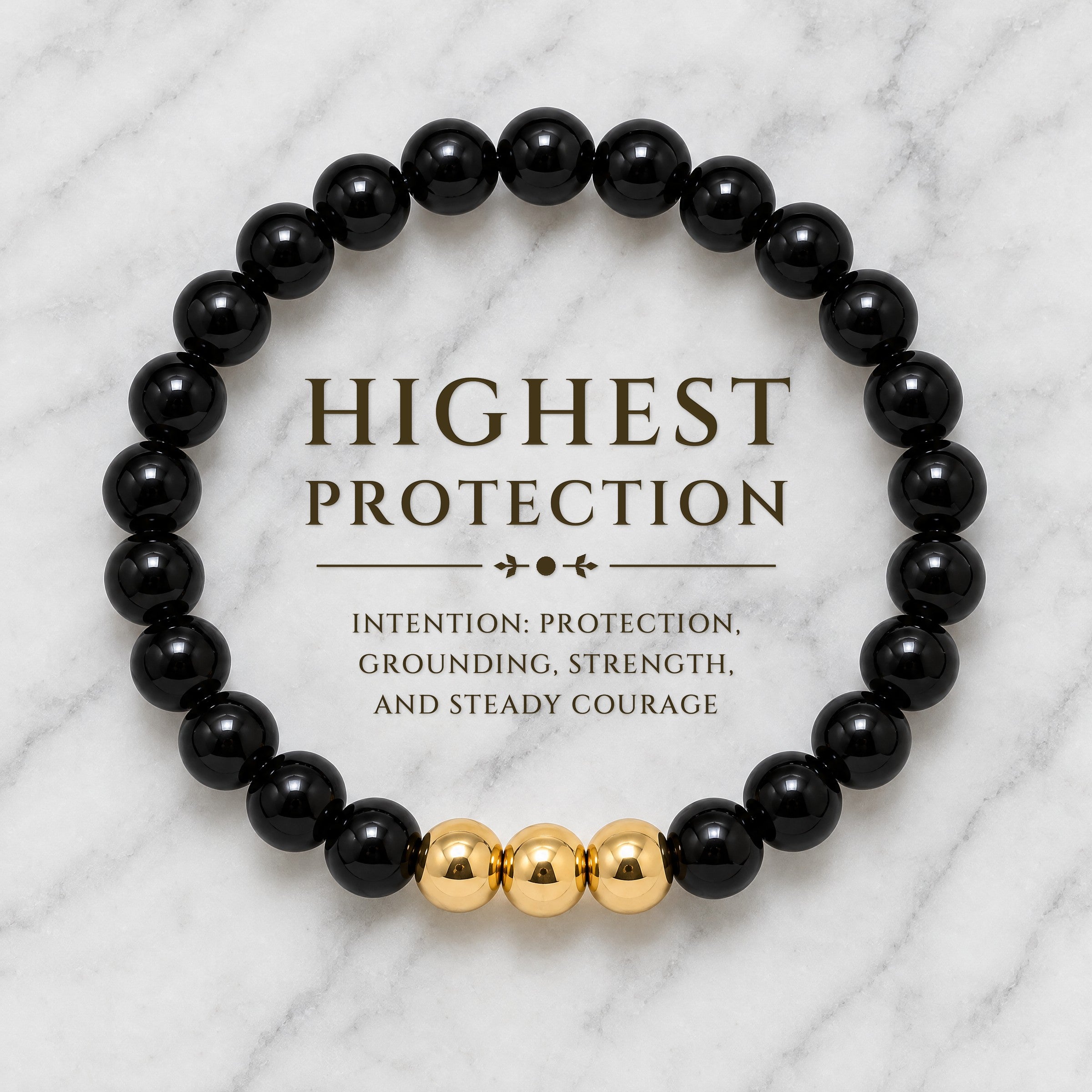 Highest Protection Bracelet with REAL Gold Beads