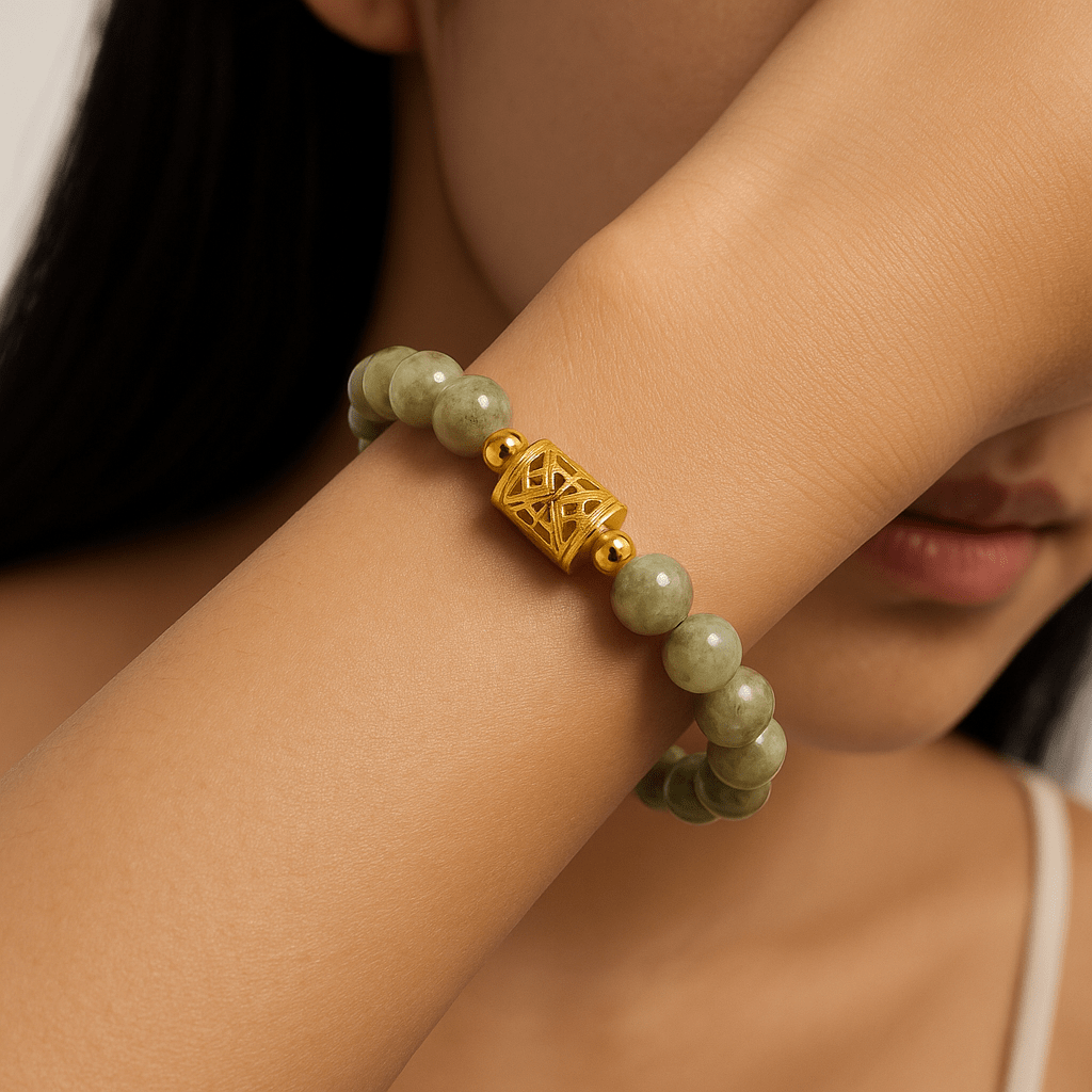 Jade Riches 11:11 Gemstone Bracelet - Eat.Read.Love.