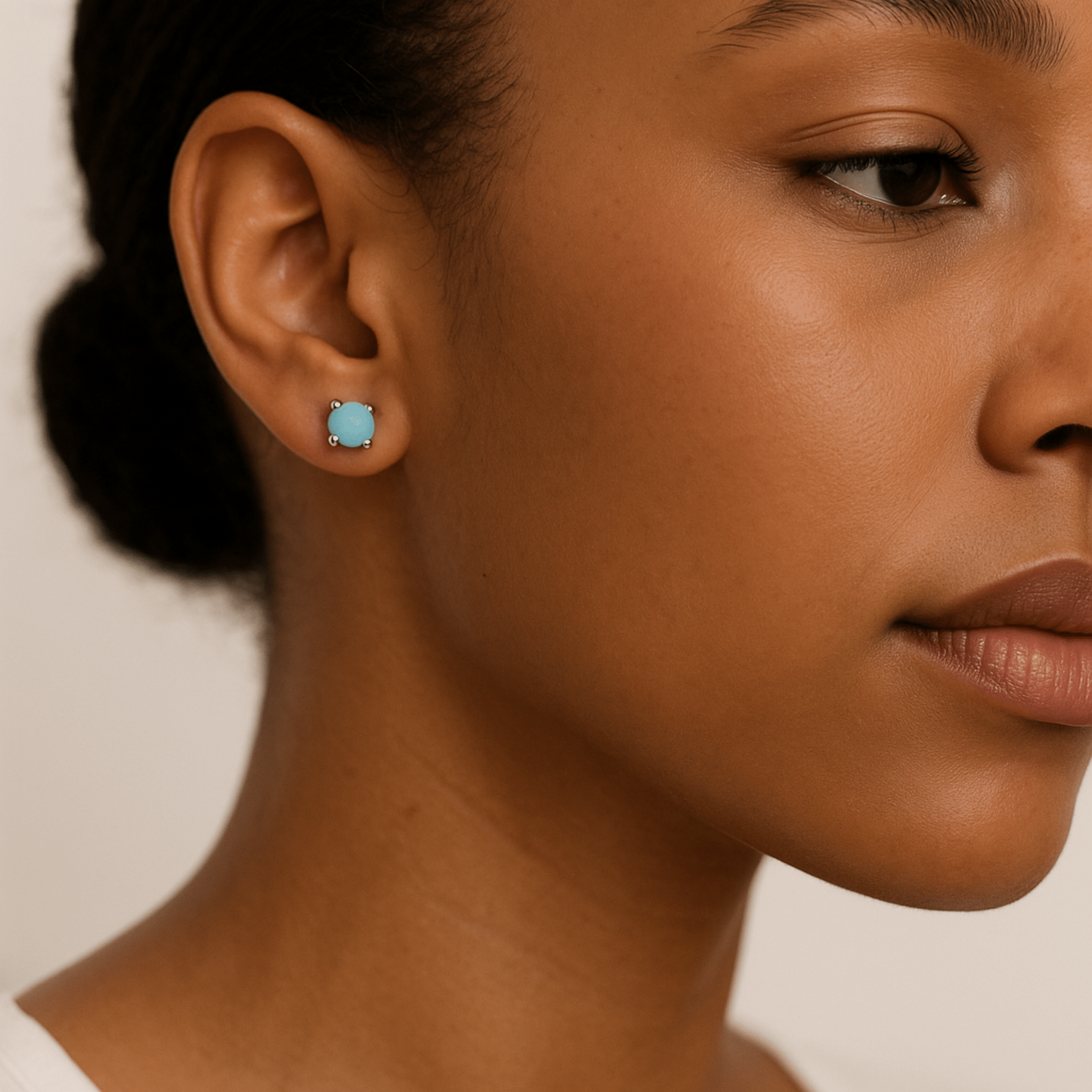 Larimar Sterling Silver Earrings - Eat.Read.Love.