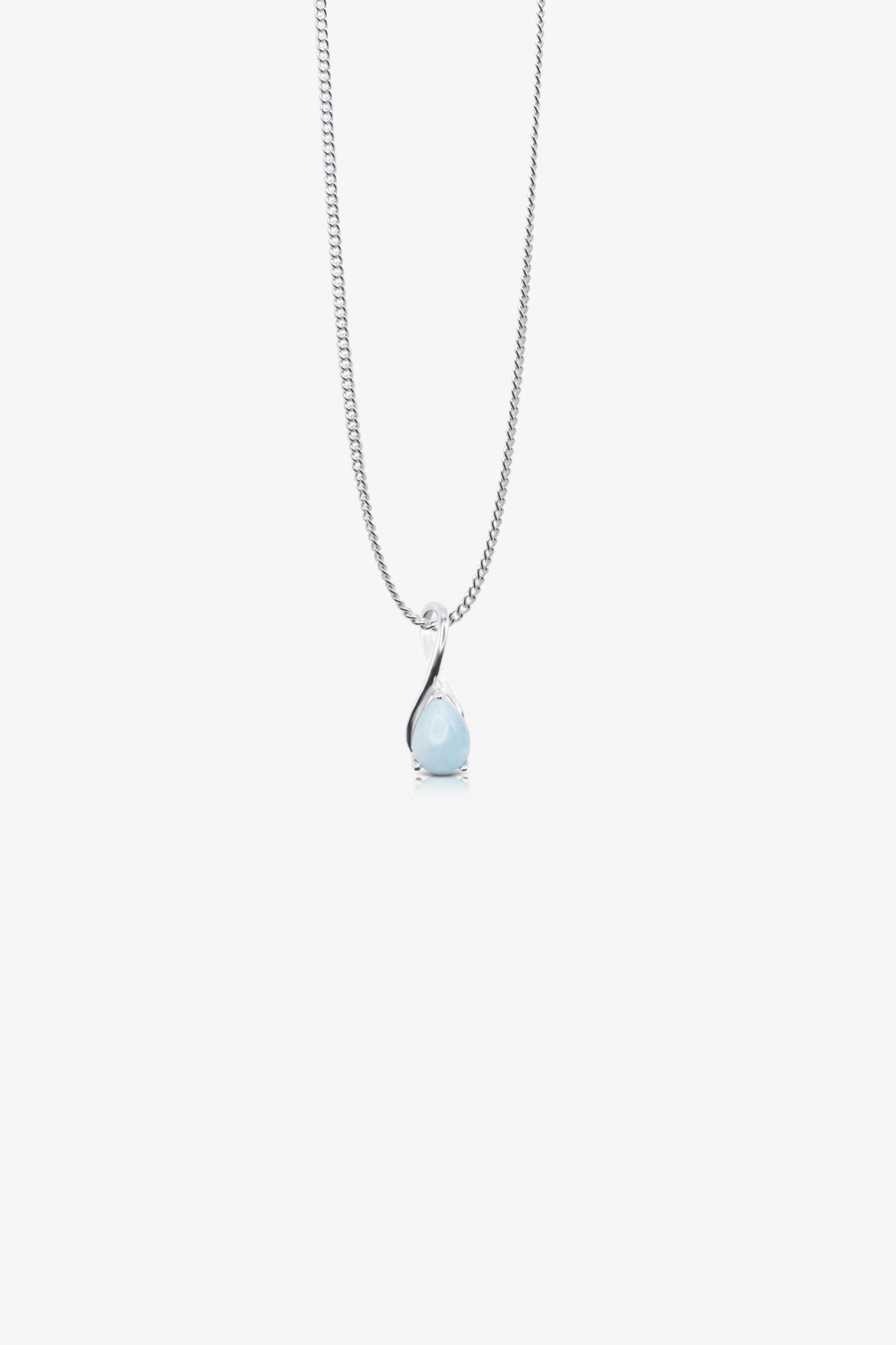 Larimar Sterling Silver Pendant - Eat.Read.Love.