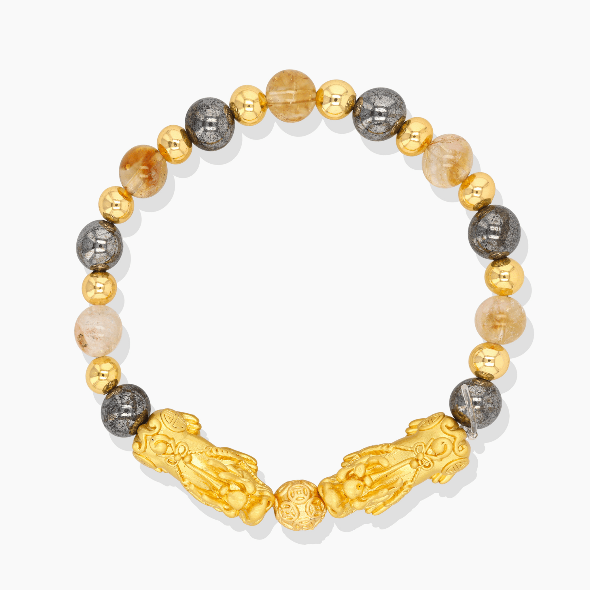 Leo Zodiac Feng Shui Double Pixiu Bracelet - Eat.Read.Love.