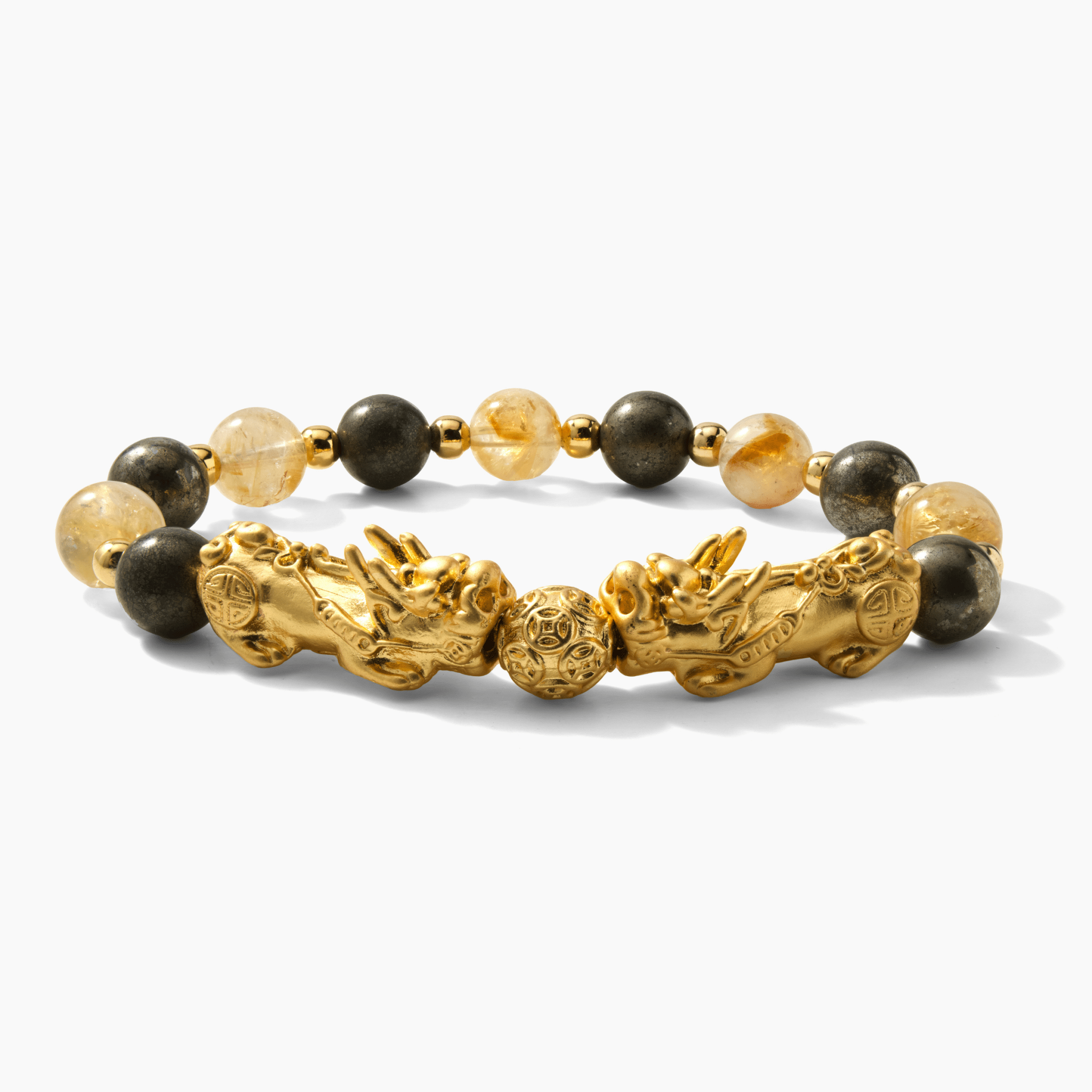 Leo Zodiac Feng Shui Double Pixiu Bracelet - Eat.Read.Love.