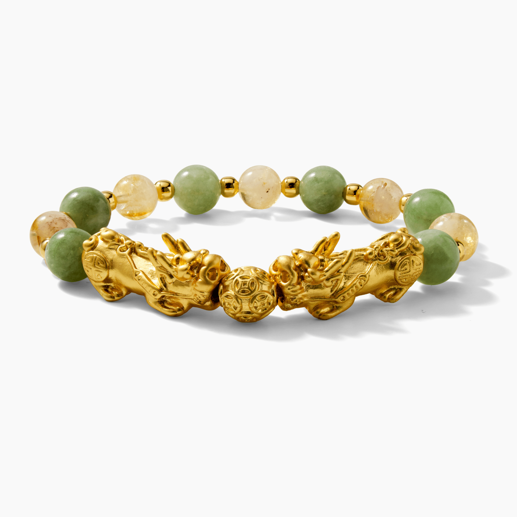 Libra Zodiac Feng Shui Double Pixiu Bracelet - Eat.Read.Love.
