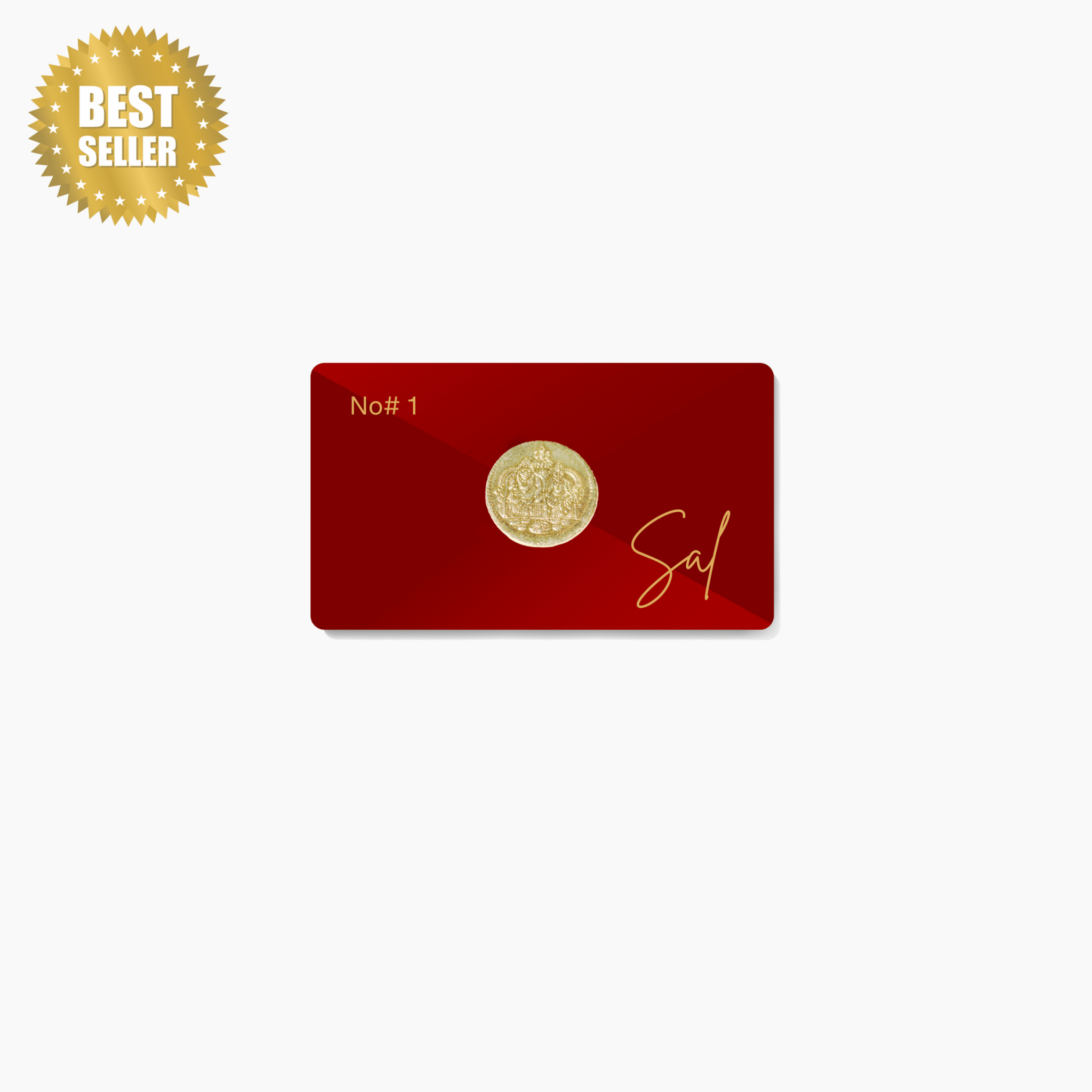 Limited Edition Lucky Lakshmi Golden Coin - Signed and Sealed By Sal - Eat.Read.Love.