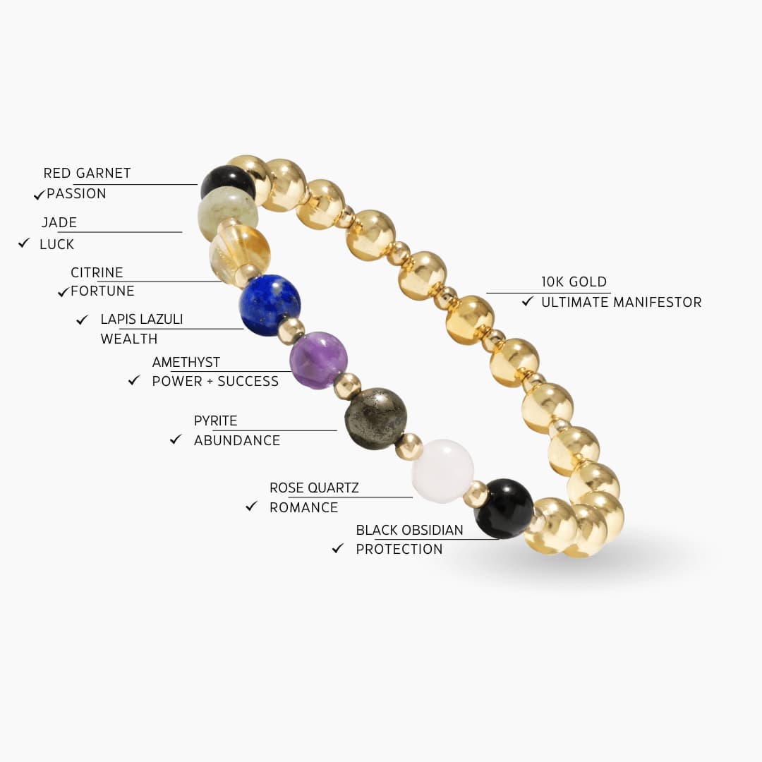 Lion's Gate 8/8 Mega Money and Romance REAL Gold Bracelet