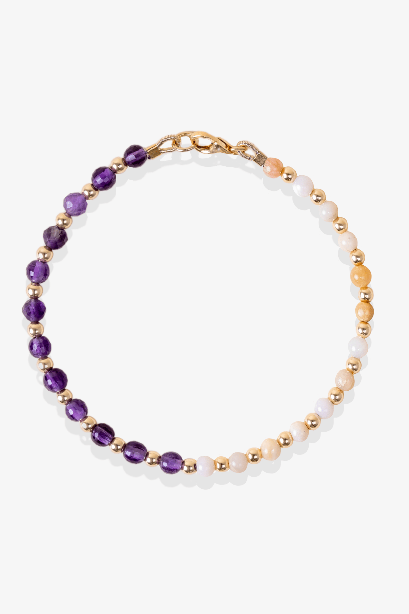 Love and Healing - Amethyst and Pink Opal Intention Bracelet - Eat.Read.Love.