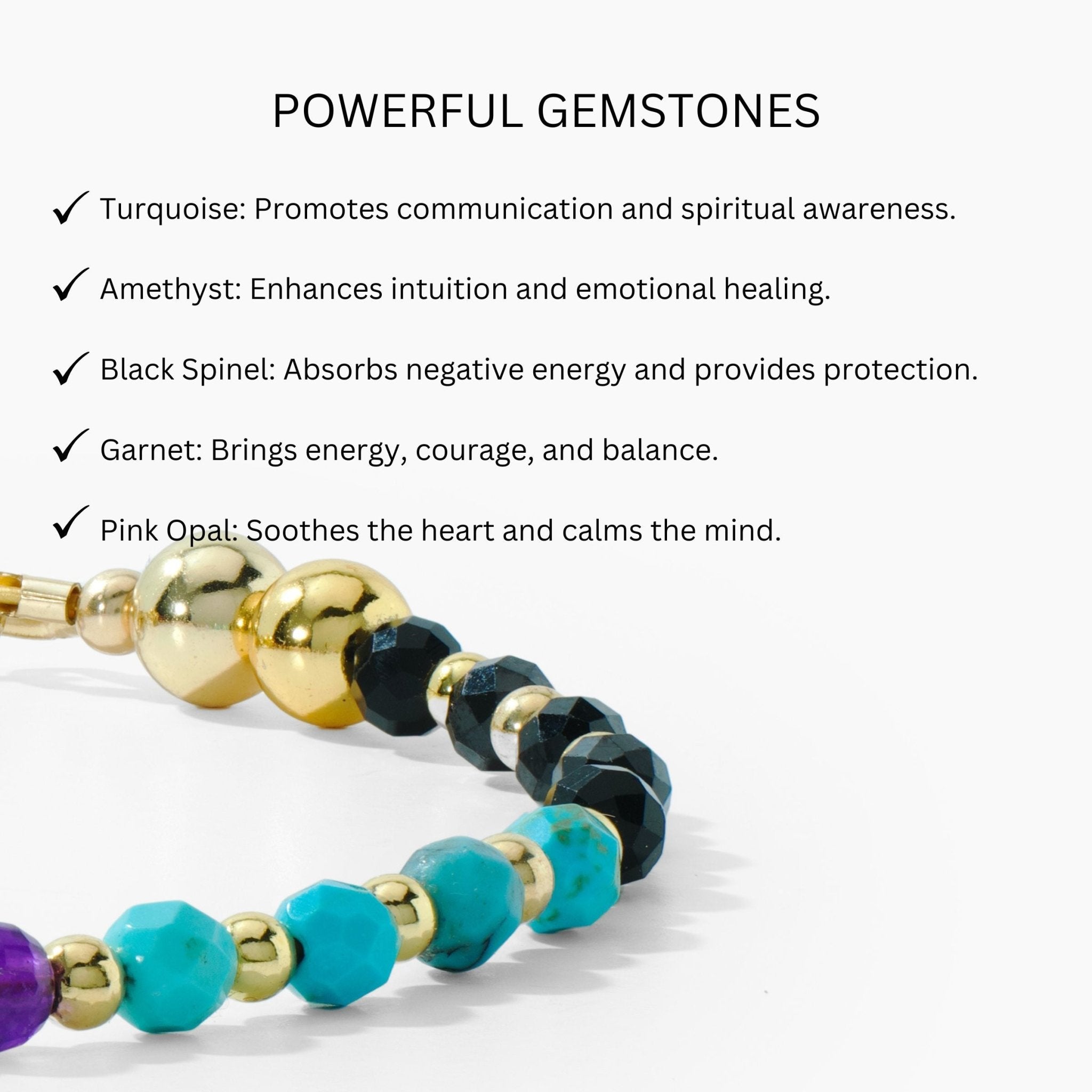 Love and Money Attracting Crystal Gold Bracelet - Eat.Read.Love.