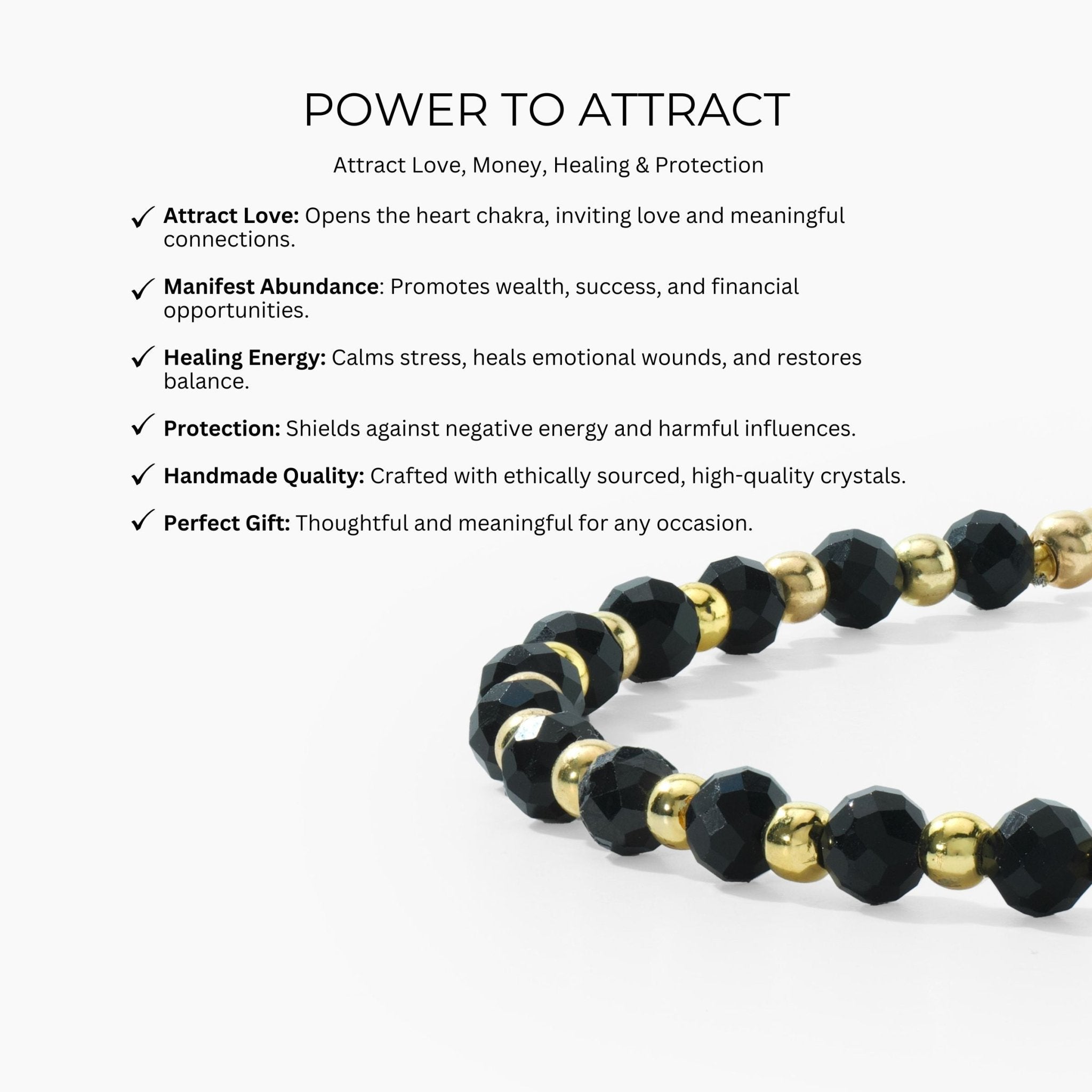 Love and Money Attracting Crystal Gold Bracelet - Eat.Read.Love.