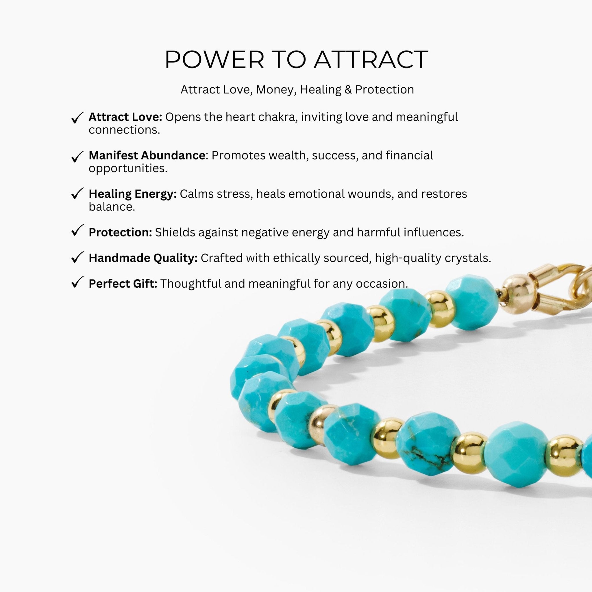 Love and Money Attracting Crystal Gold Bracelet - Eat.Read.Love.