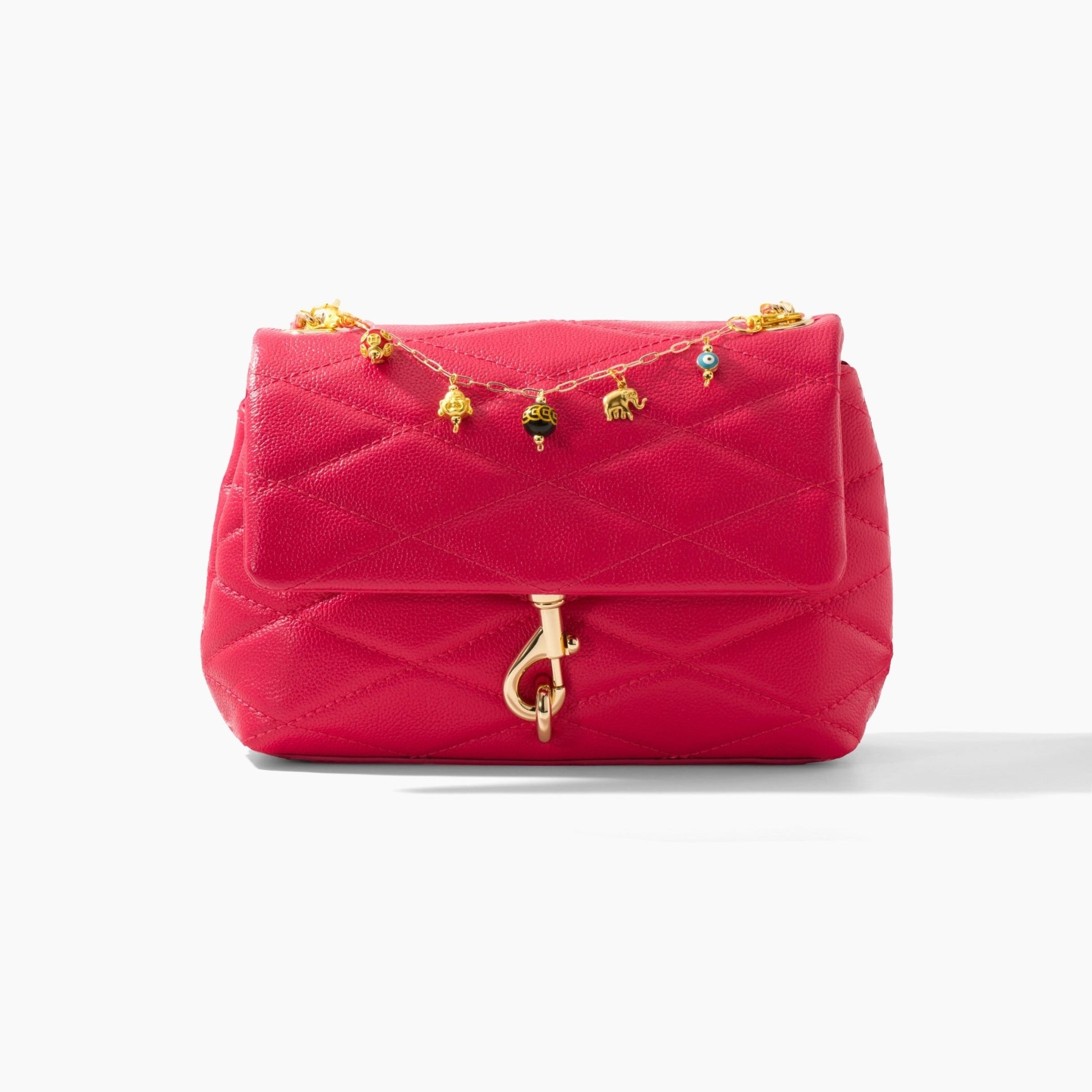 Love Attracting Pink Bag Charm Rose Quartz - Eat.Read.Love.