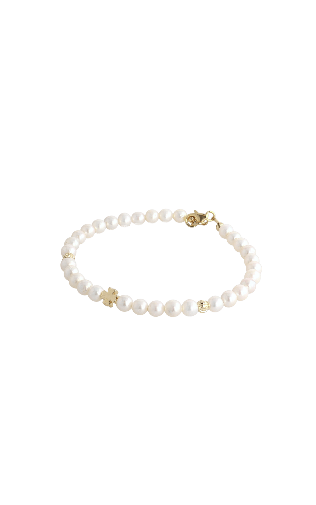 Lucky Clover Fresh Water Pearl Bracelet - Eat.Read.Love.