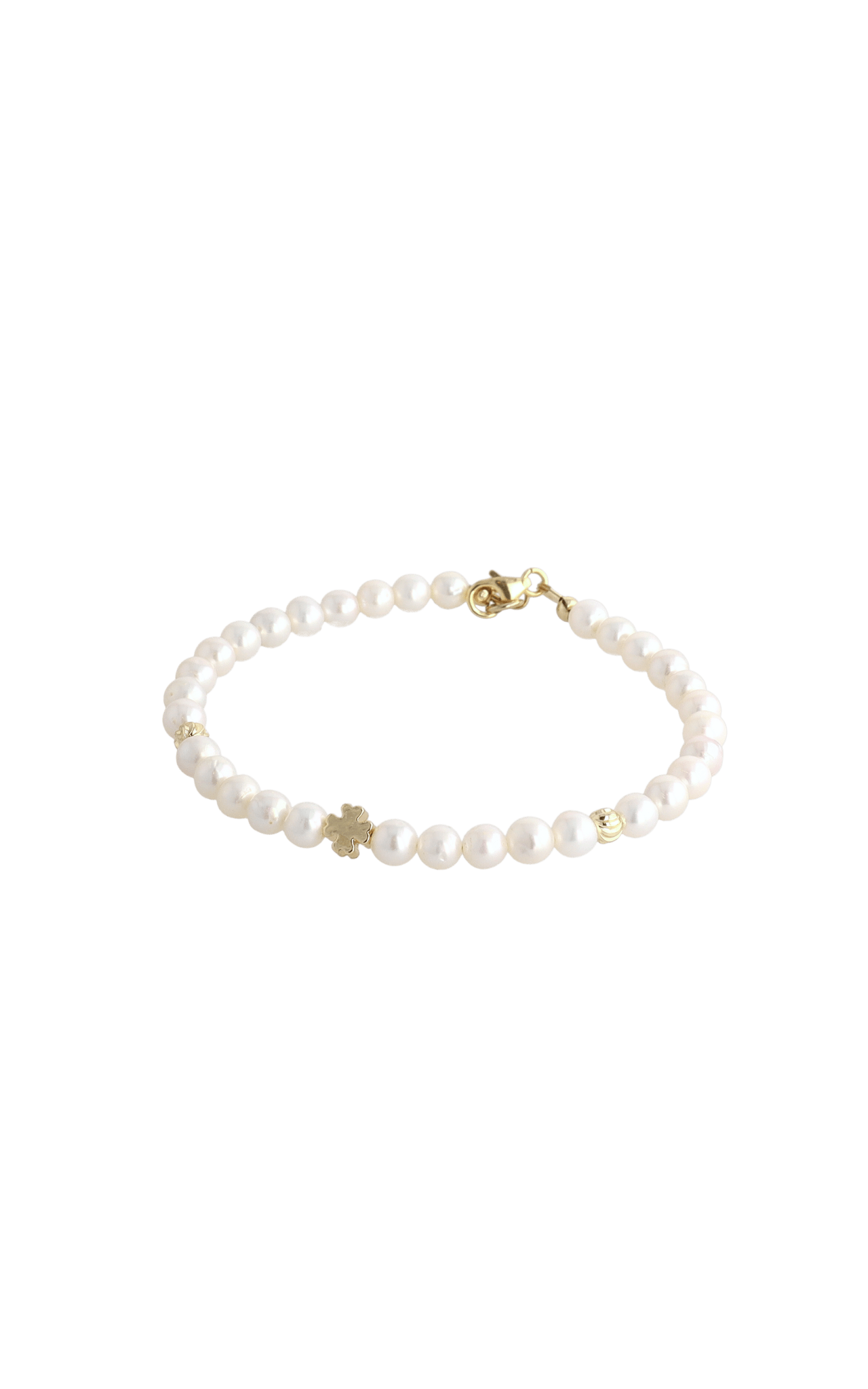 Lucky Clover Fresh Water Pearl Bracelet - Eat.Read.Love.