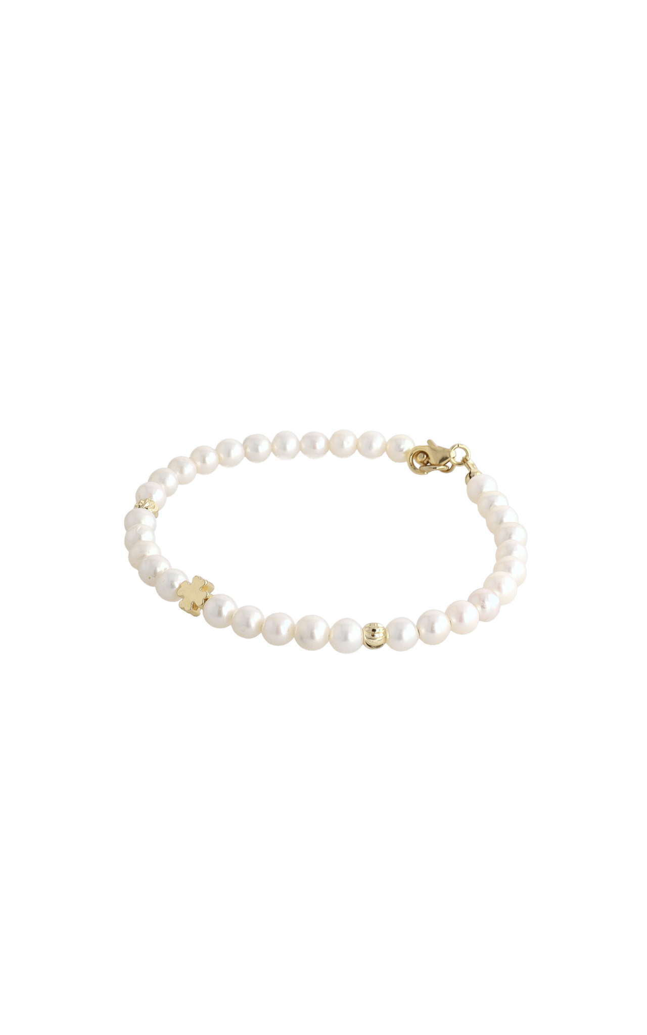 Lucky Clover Fresh Water Pearl Bracelet - Eat.Read.Love.