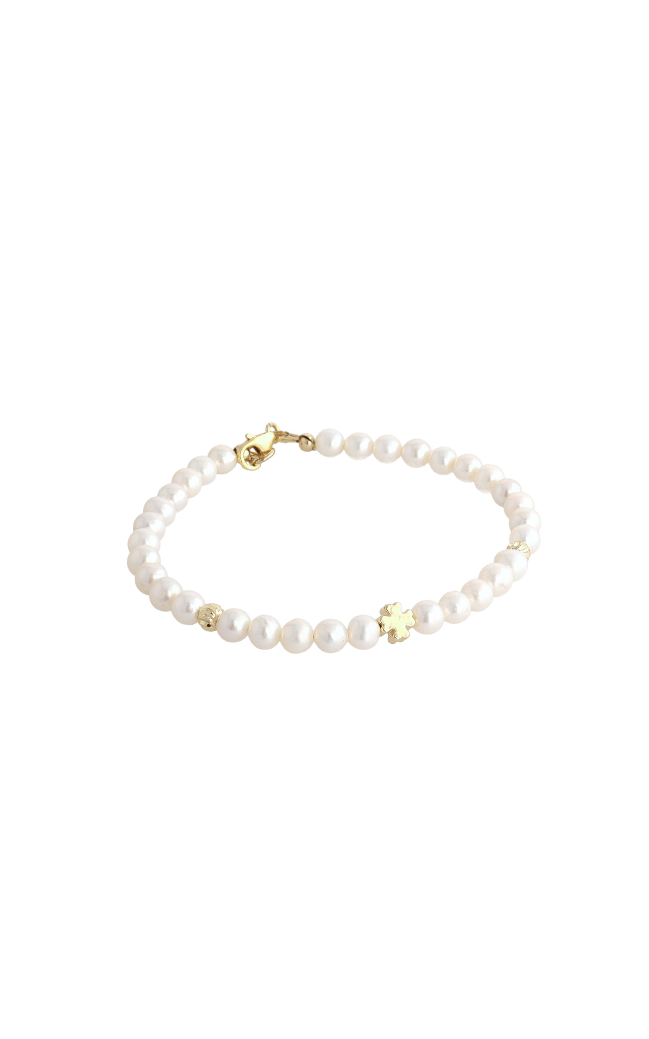 Lucky Clover Fresh Water Pearl Bracelet - Eat.Read.Love.