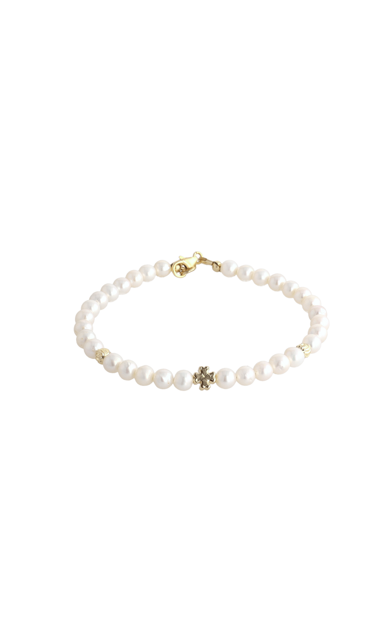 Lucky Clover Fresh Water Pearl Bracelet - Eat.Read.Love.