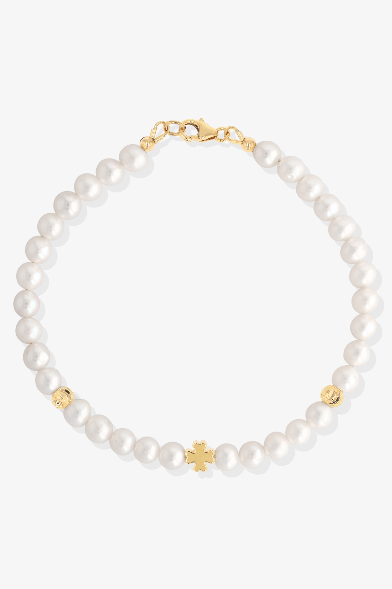 Lucky Clover Fresh Water Pearl Bracelet - Eat.Read.Love.