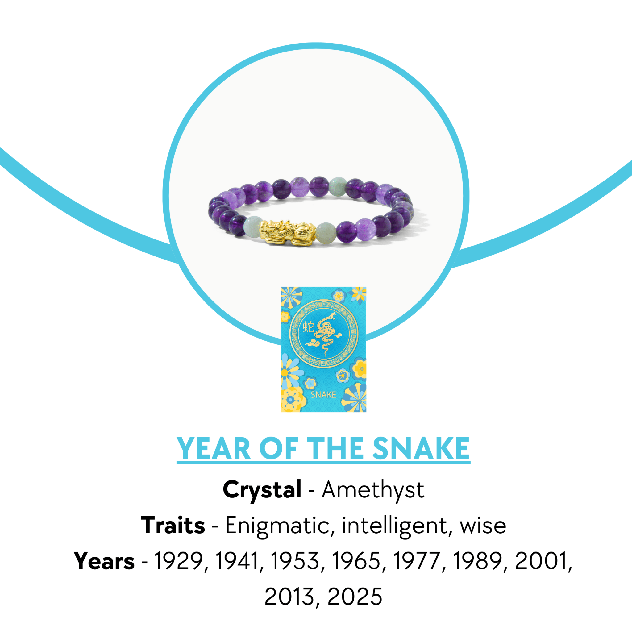 Lucky Fortune Pixiu Amethyst - Year Of The Snake - Eat.Read.Love.