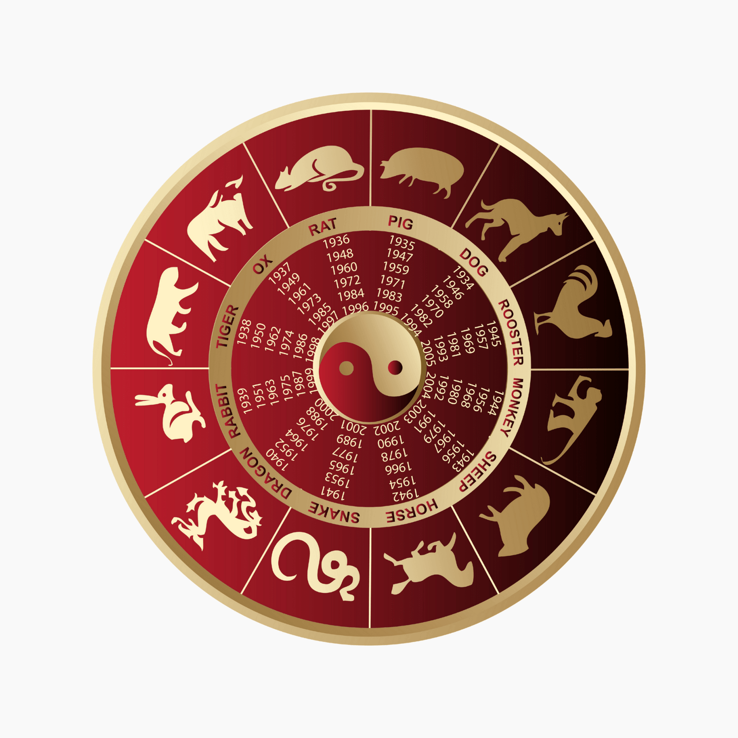 Lucky Fortune Pixiu Garnet - Year Of The Goat - Eat.Read.Love.