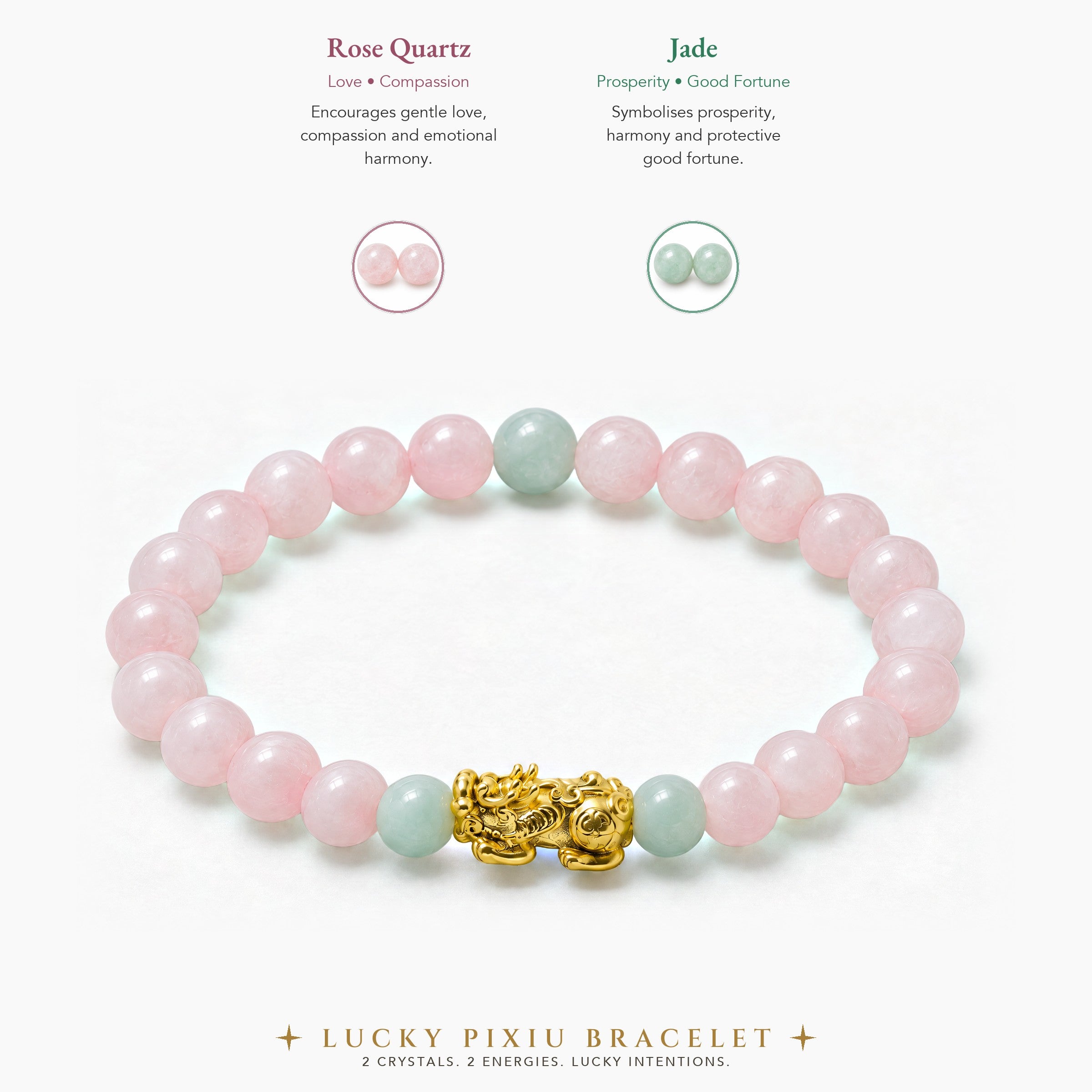 Lucky Fortune Pixiu Rose Quartz - Year Of The Tiger