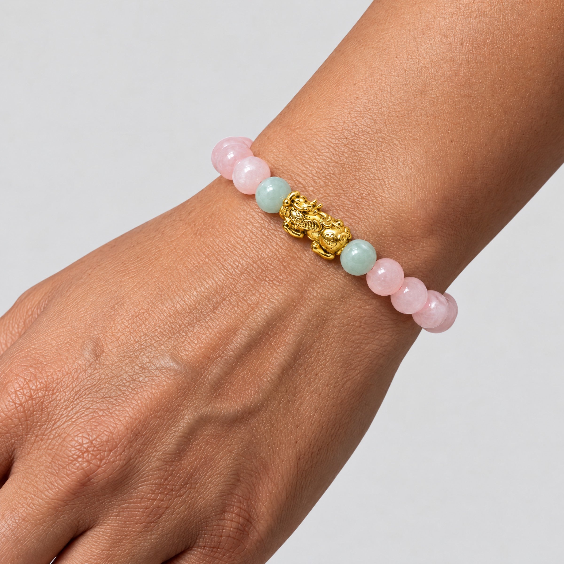 Lucky Fortune Pixiu Rose Quartz - Year Of The Tiger