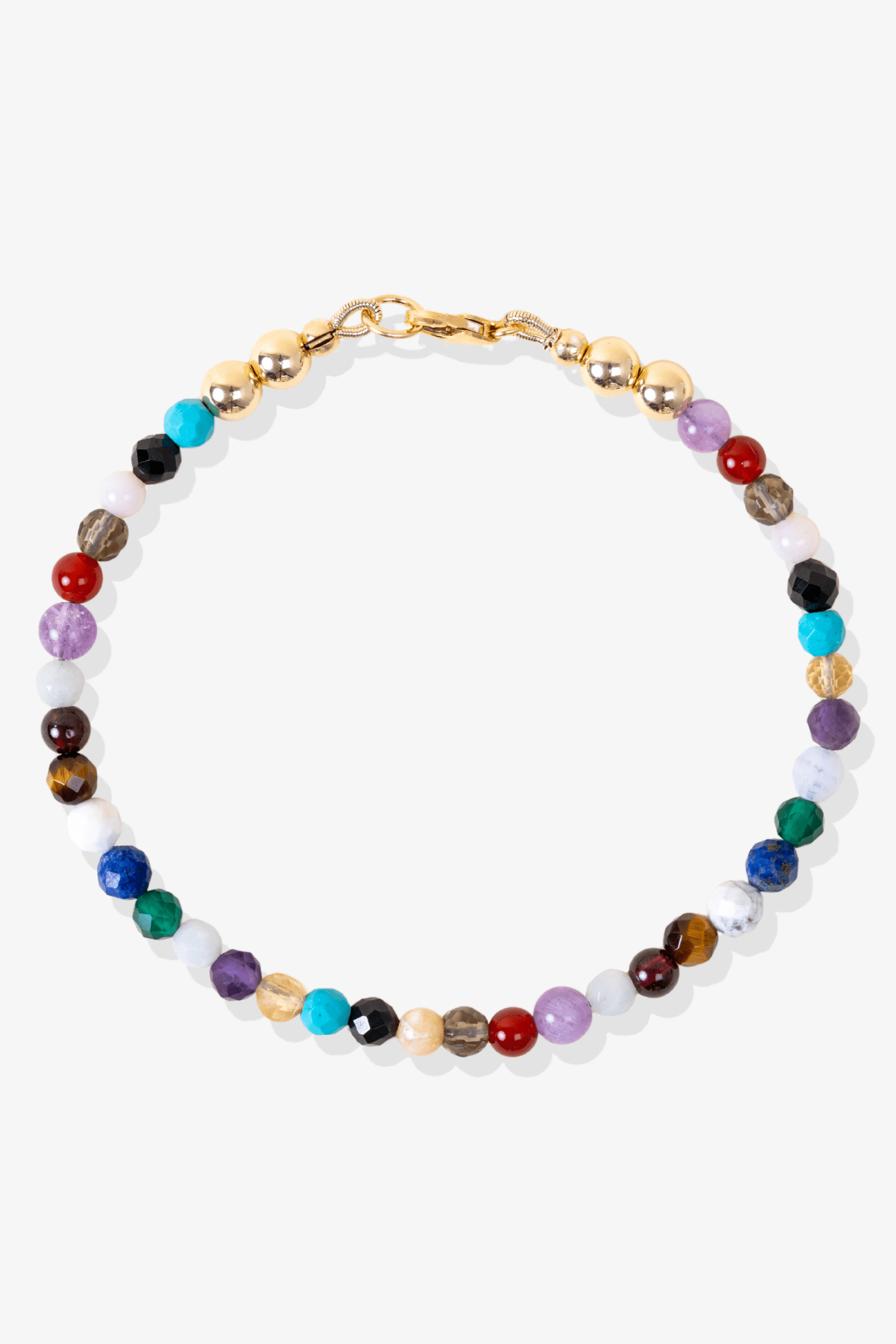Miracle Spiritual Bracelet with REAL Gold - Multi - gemstone - Eat.Read.Love.