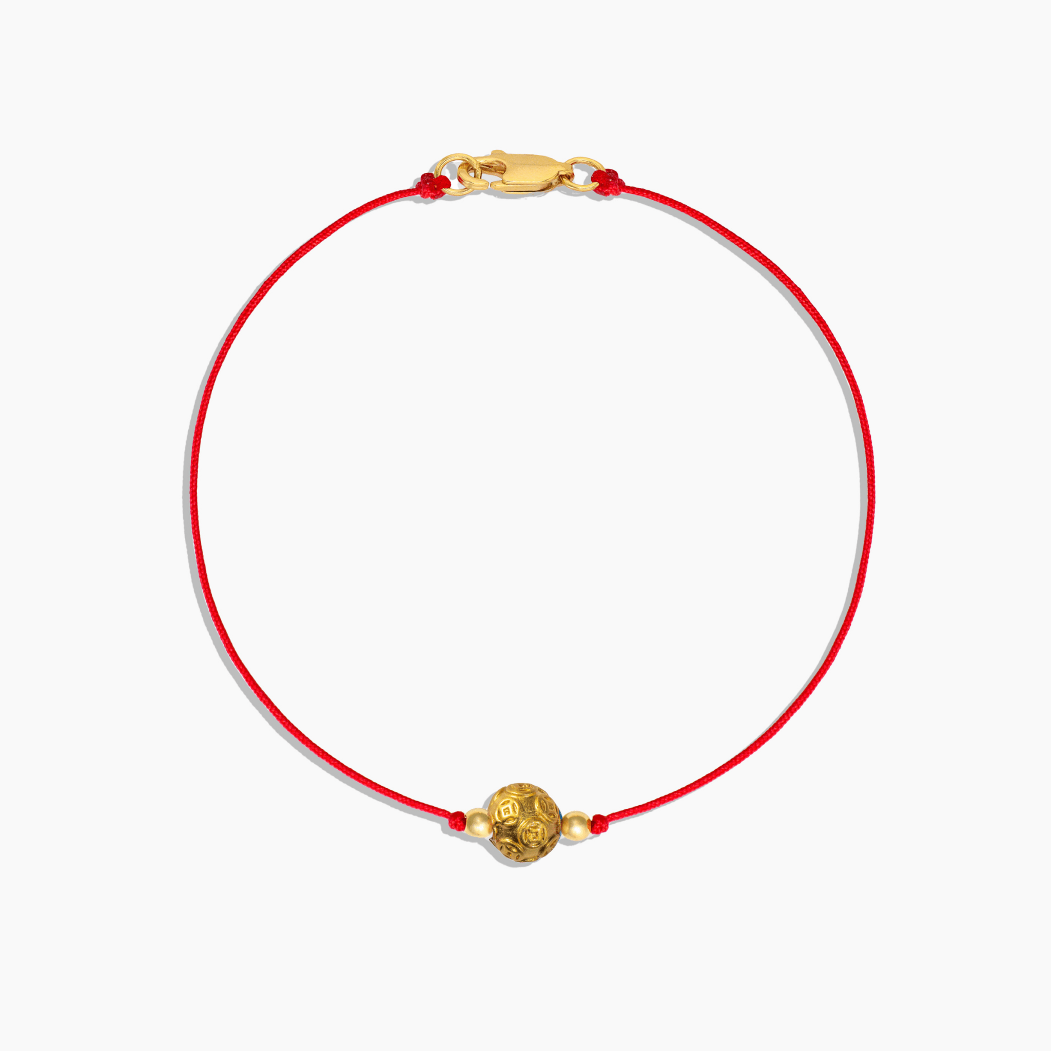 Money Ball Lucky Red Thread Bracelet - Eat.Read.Love.