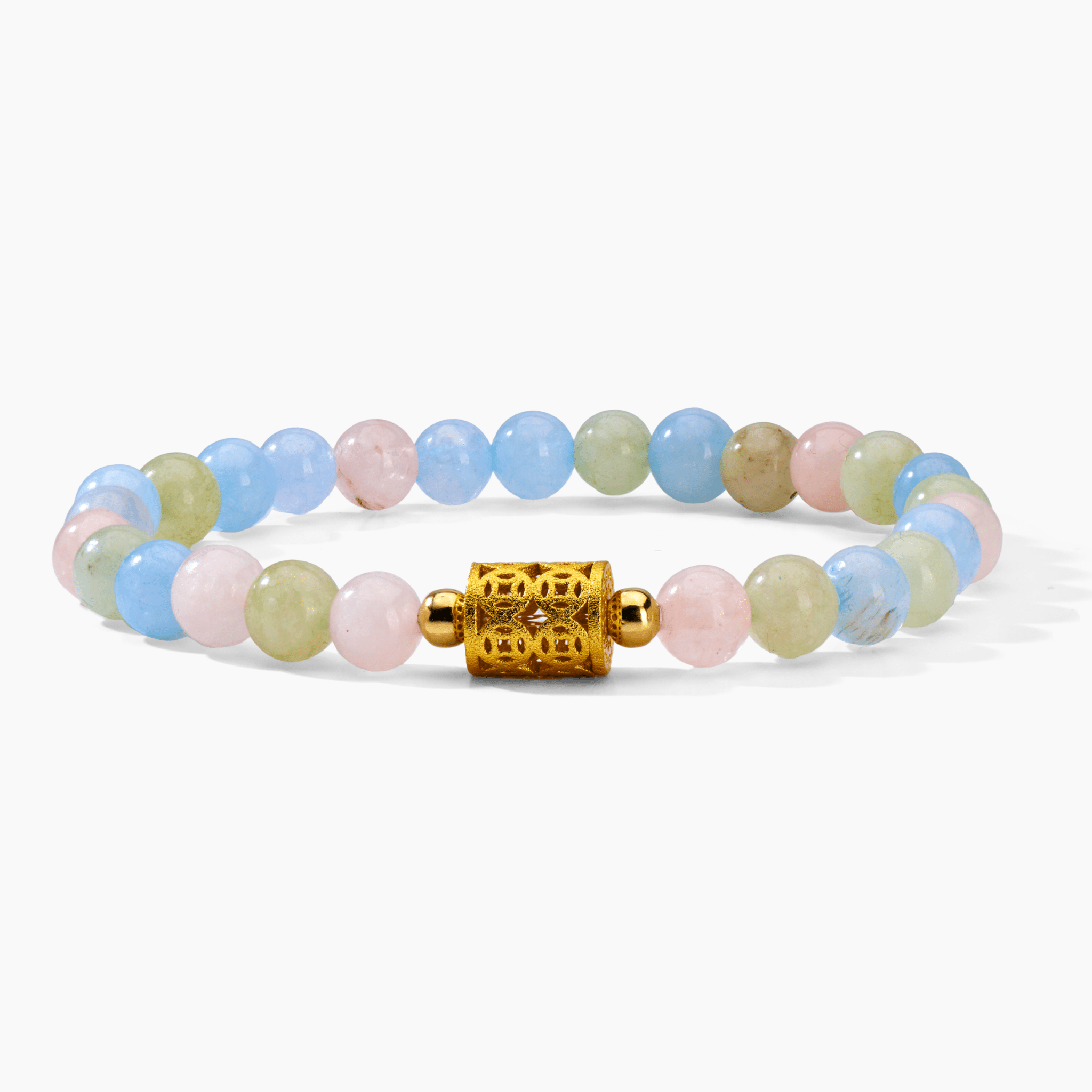 Morganite 11:11 Millionaire Magnet Gemstone Bracelet - Eat.Read.Love.