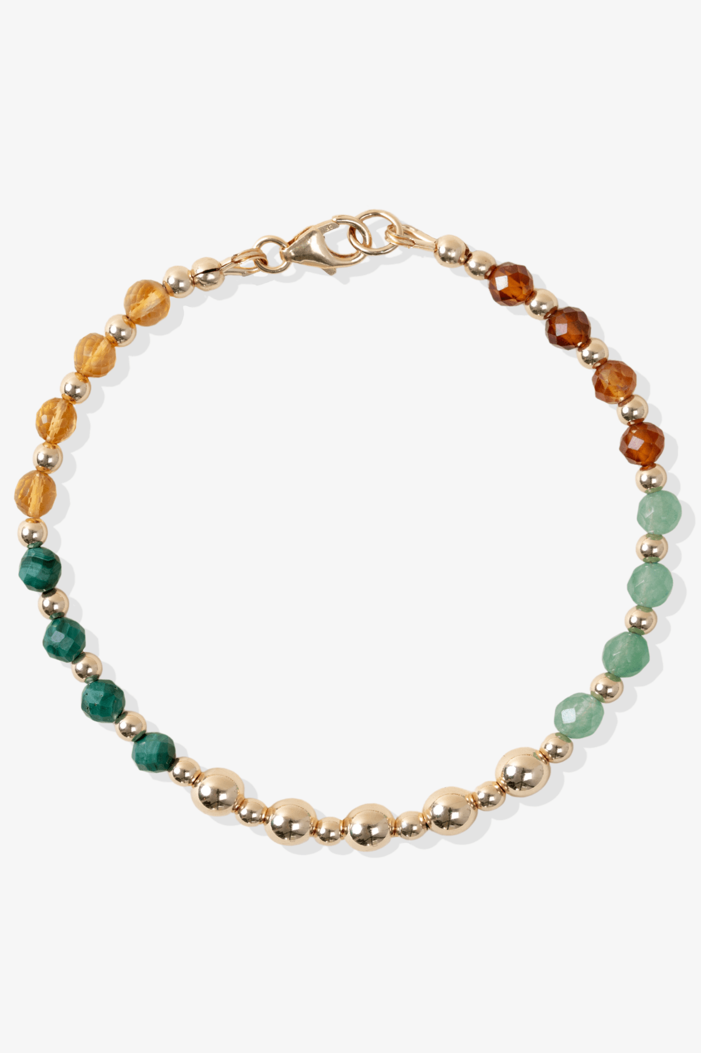 Multiple Fortune Spiritual Bracelet with REAL Gold - Eat.Read.Love.