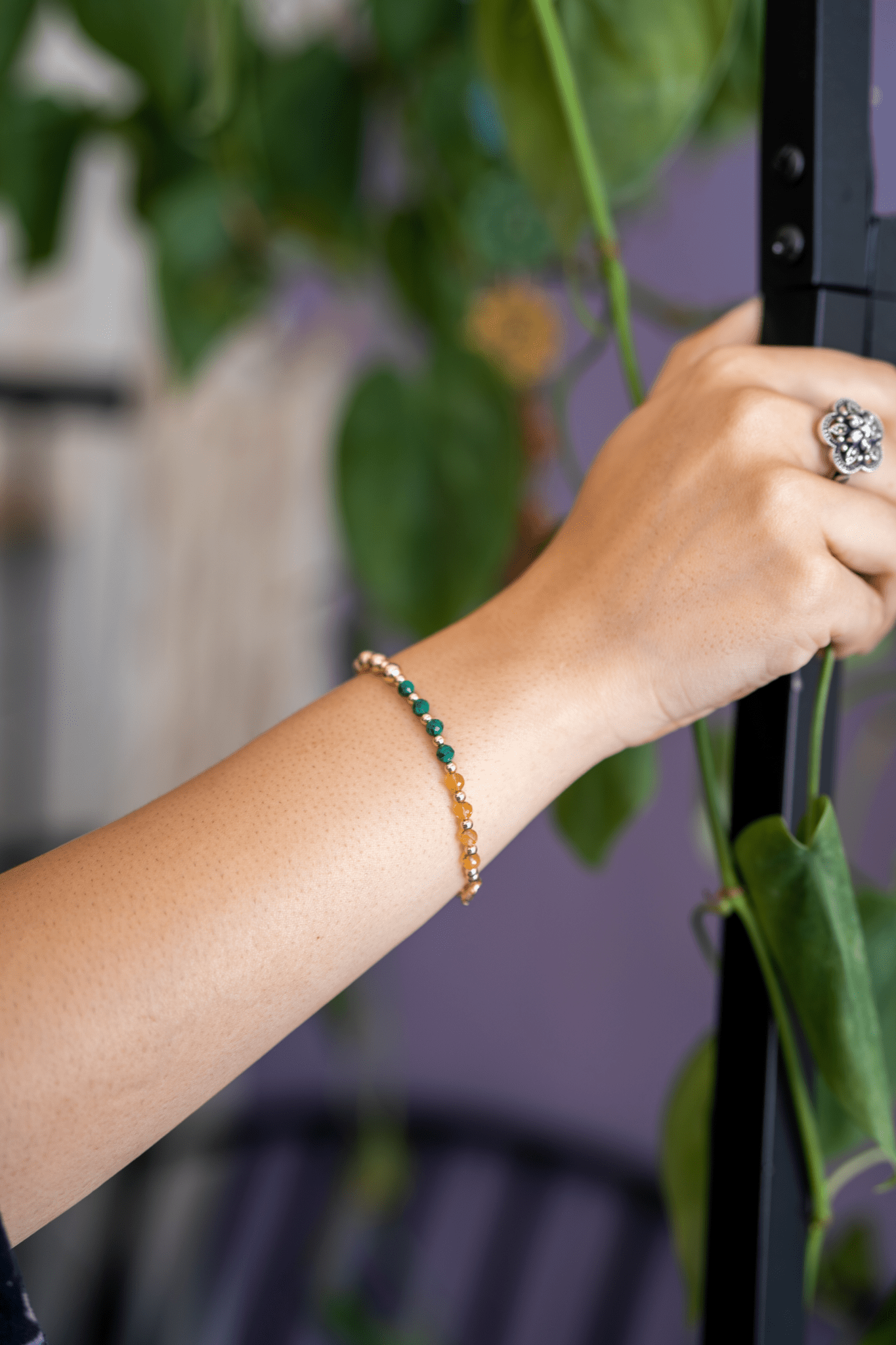 Multiple Fortune Spiritual Bracelet with REAL Gold - Eat.Read.Love.