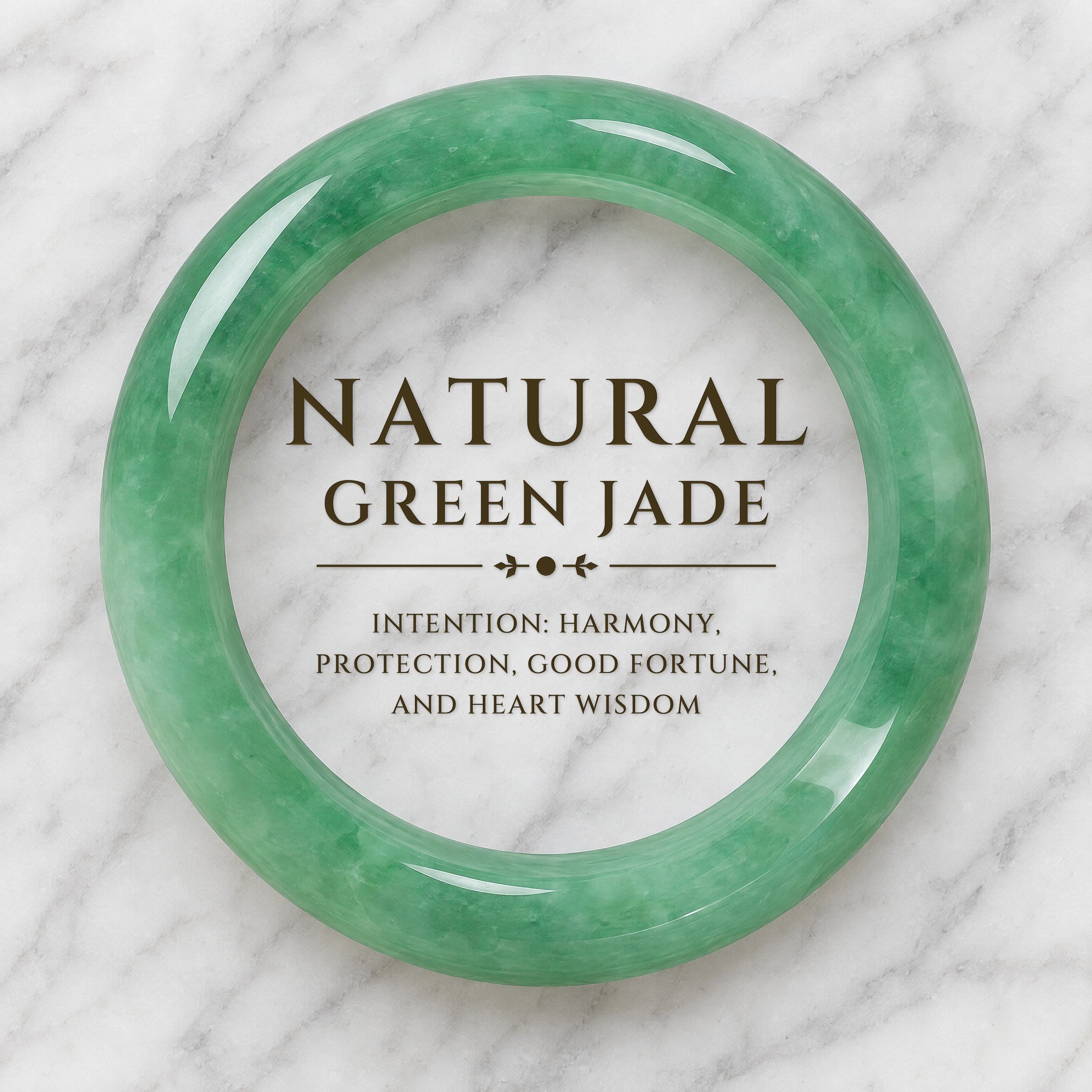 Natural Green Jade Bangle Bracelet